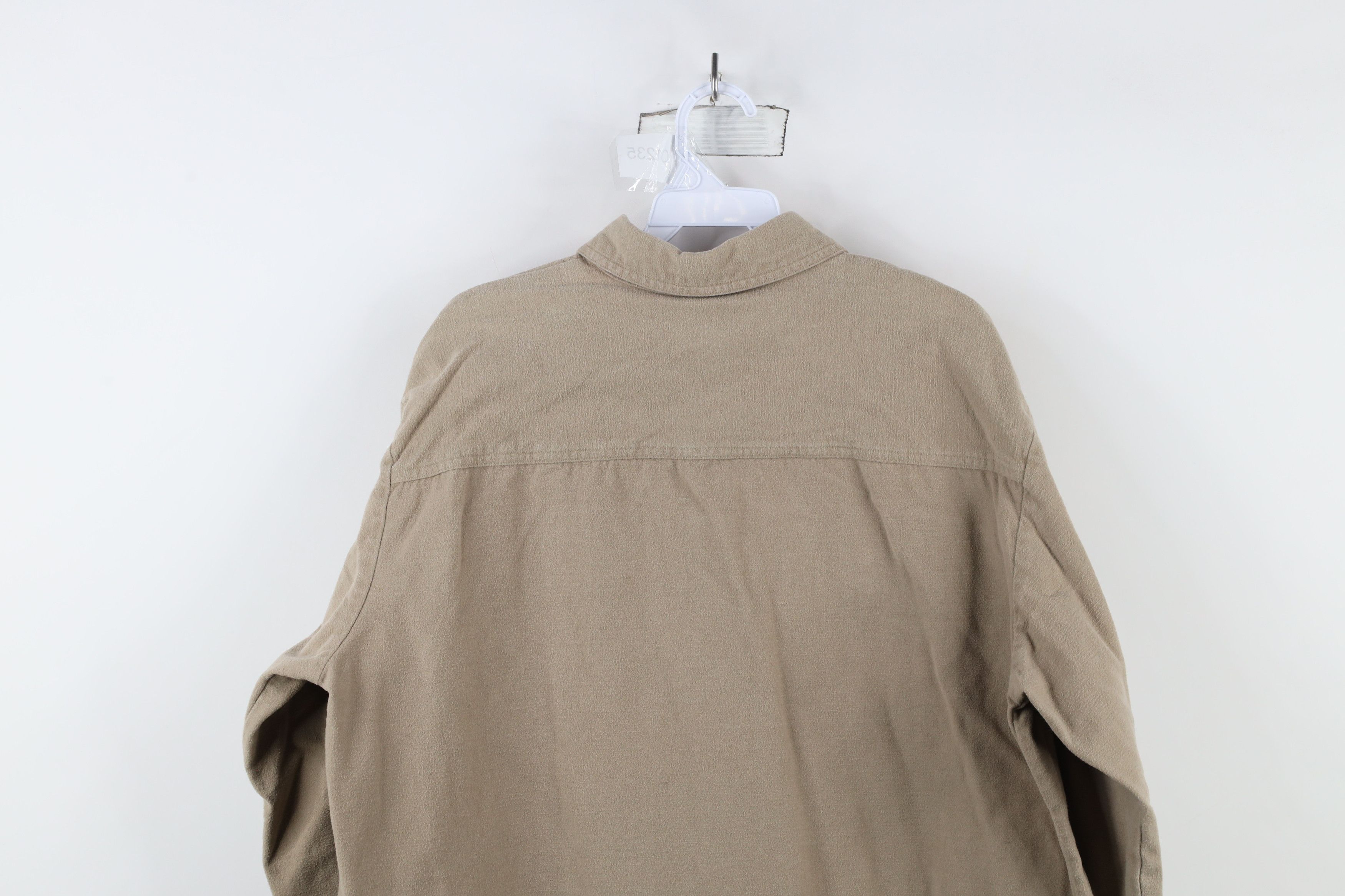 Vintage Vintage 90s Streetwear Heavyweight Cloth Button Shirt Size L / US 10 / IT 46 - 9 Thumbnail