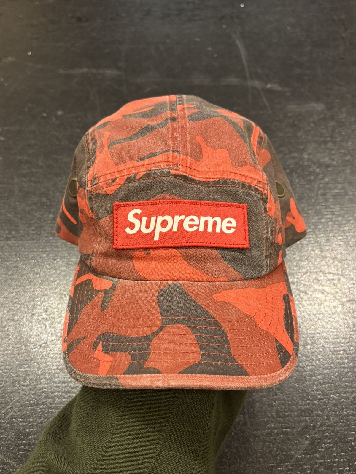 Supreme Supreme Faded Red Camo Camp Cap Size ONE SIZE - 1 Thumbnail