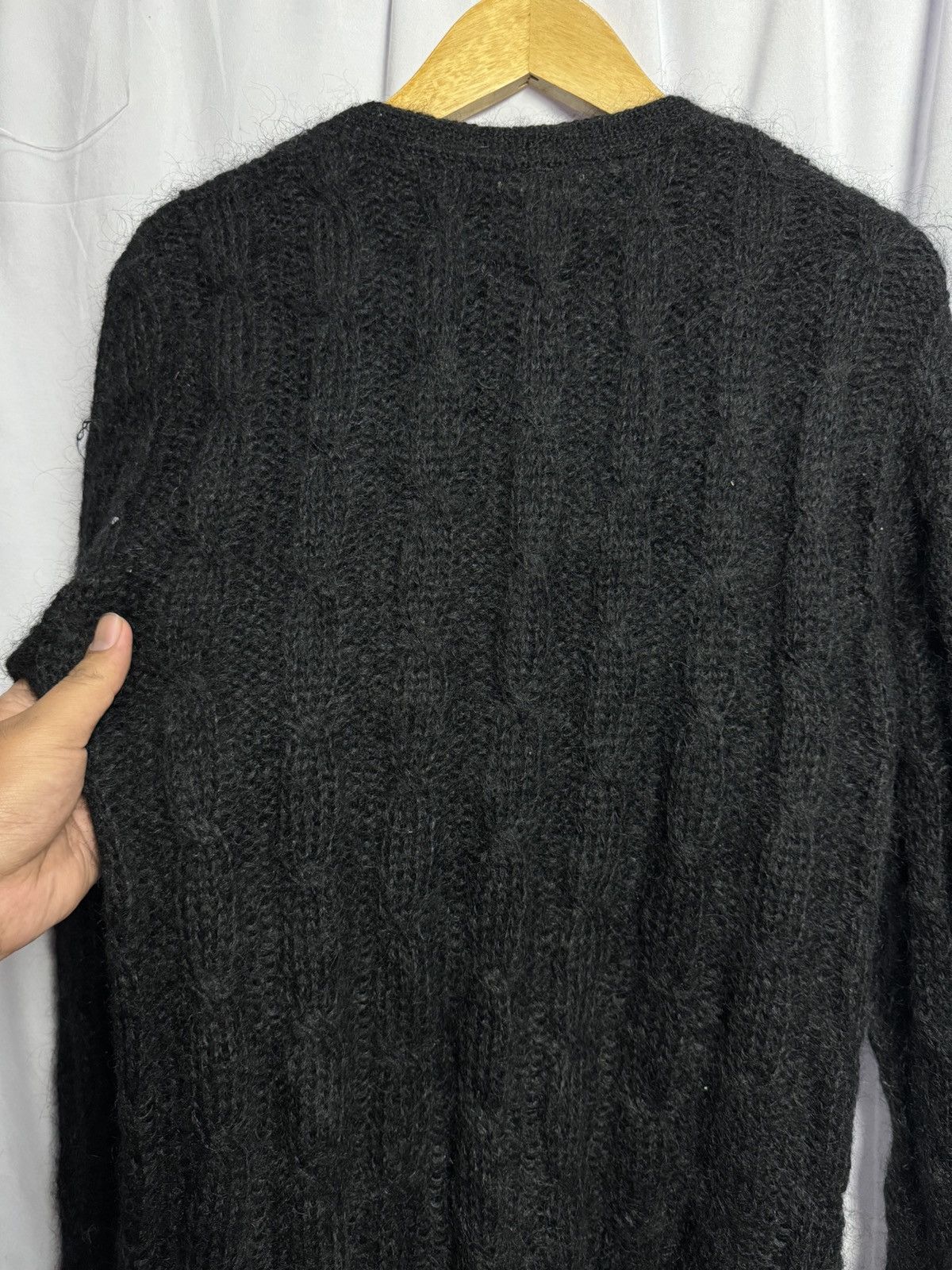 If Six Was Nine × Japanese Brand Mohair Cable Grunge Bukky Aki Cardigan Kurt Cobain Style Size US M / EU 48-50 / 2 - 6 Thumbnail