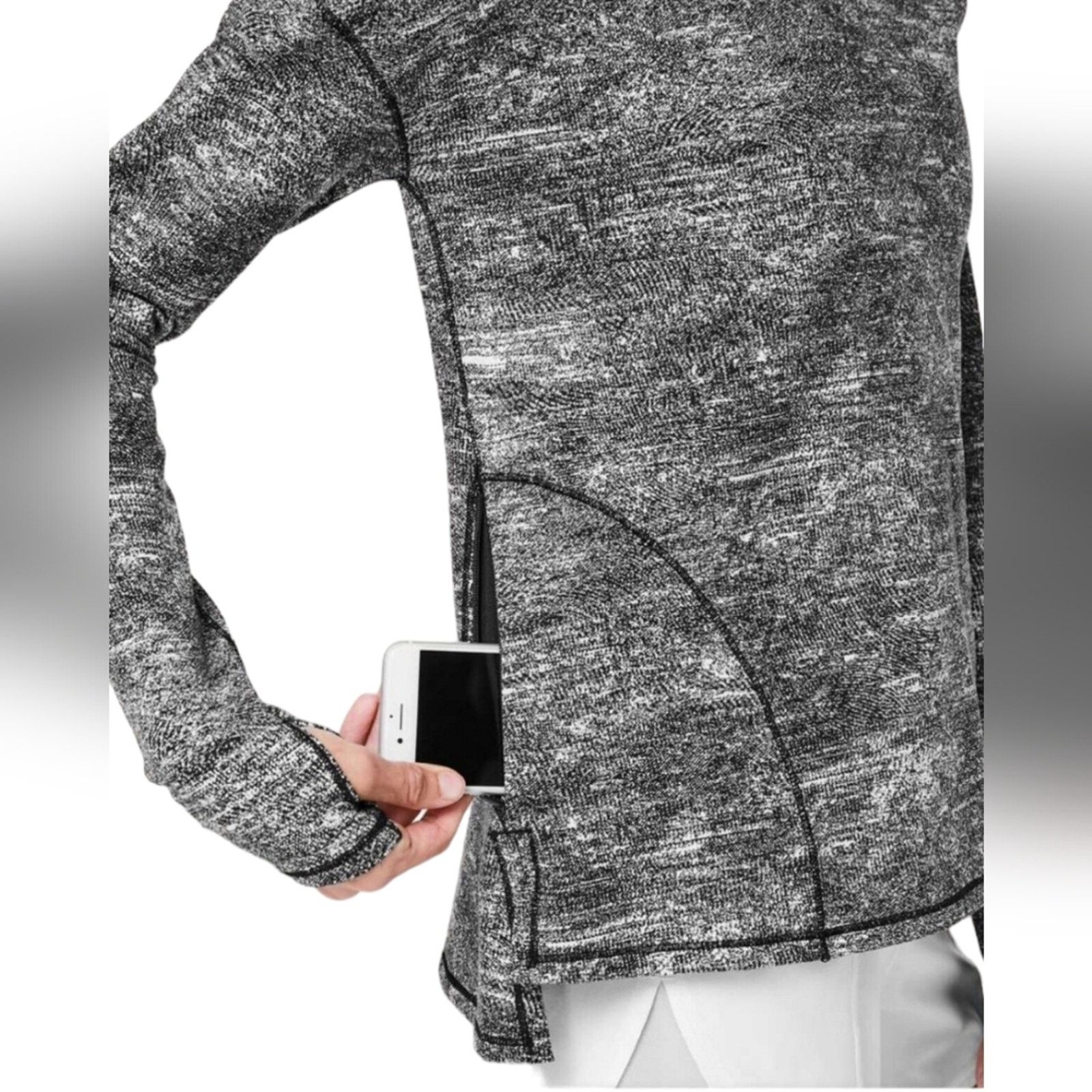 Lululemon Lululemon Forever Endeavour Long Sleeve Black White 8 Size M / US 6-8 / IT 42-44 - 4 Thumbnail
