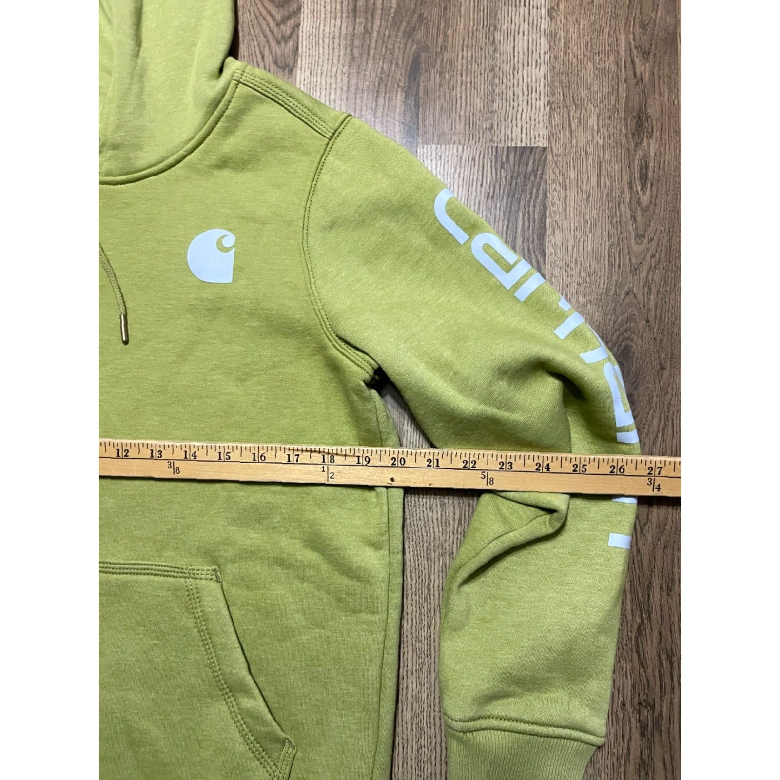 Carhartt Carhartt Hoodie Womens Size Small Green Pullover Relaxed Fit Drawstring Size S / US 4 / IT 40 - 6 Thumbnail