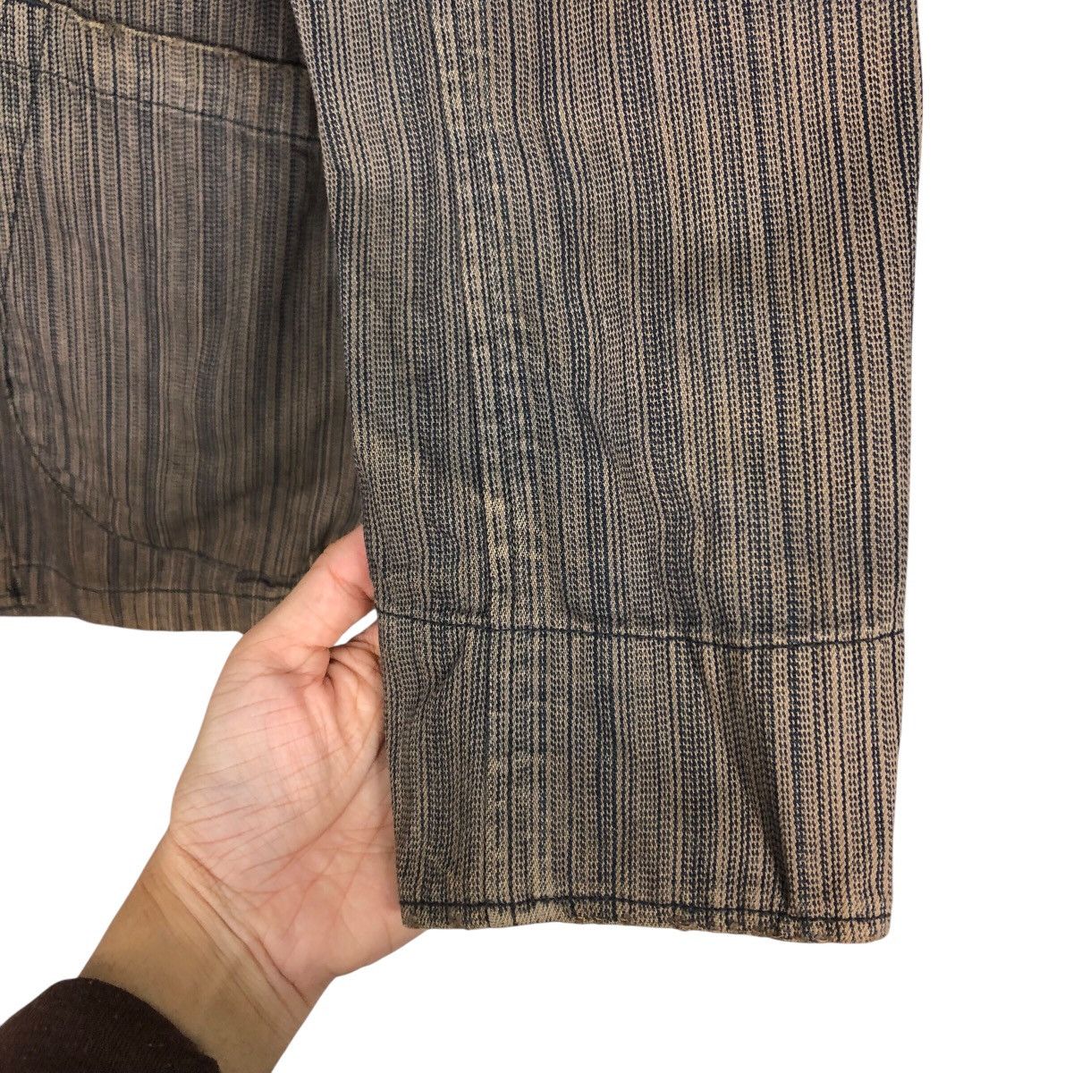 Japanese Brand 📌Vintage Hickory Chore Jacket Haze Simon Issey Miyake Size US M / EU 48-50 / 2 - 16 Thumbnail