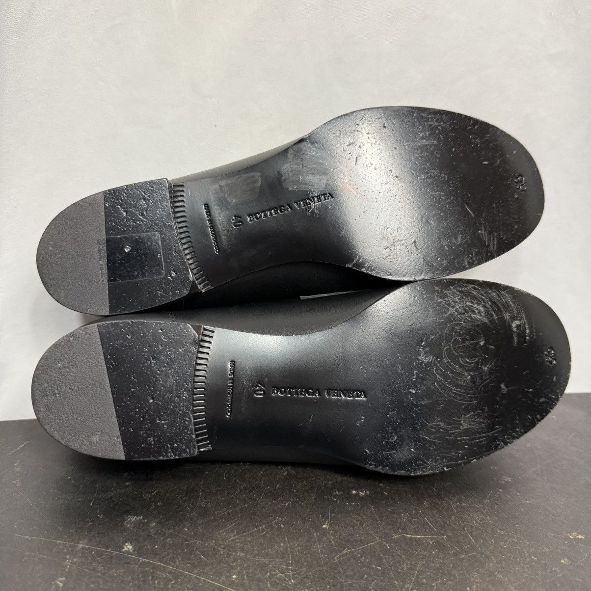 Bottega Veneta Bottega Veneta Black Leather Raffia Loafers Size US 9.5 / IT 39.5 - 8 Thumbnail