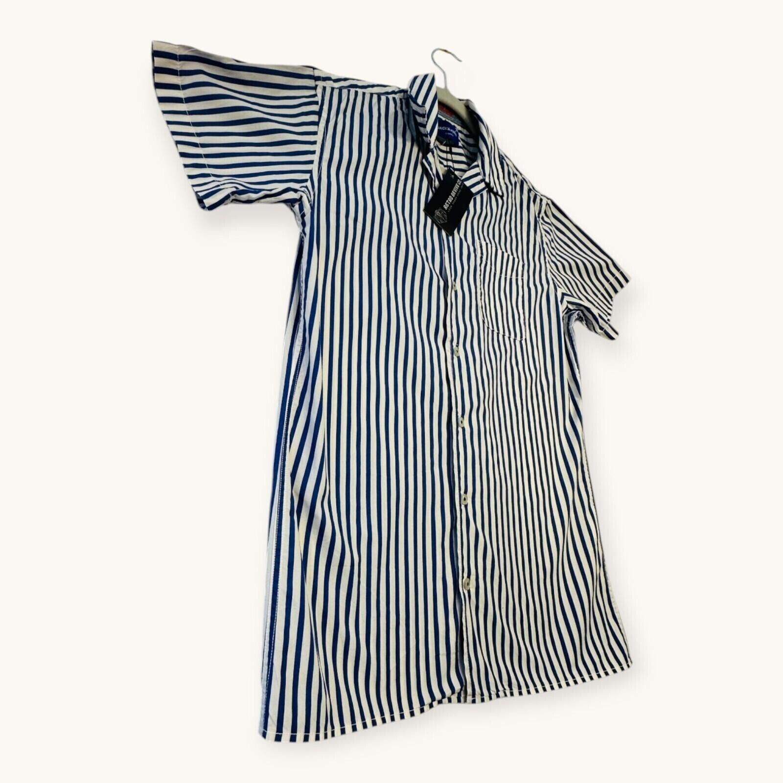 Jack & Jones Jack & Jones Shirt Men's UK Size S White and Blue Striped Size US S / EU 44-46 / 1 - 6 Thumbnail