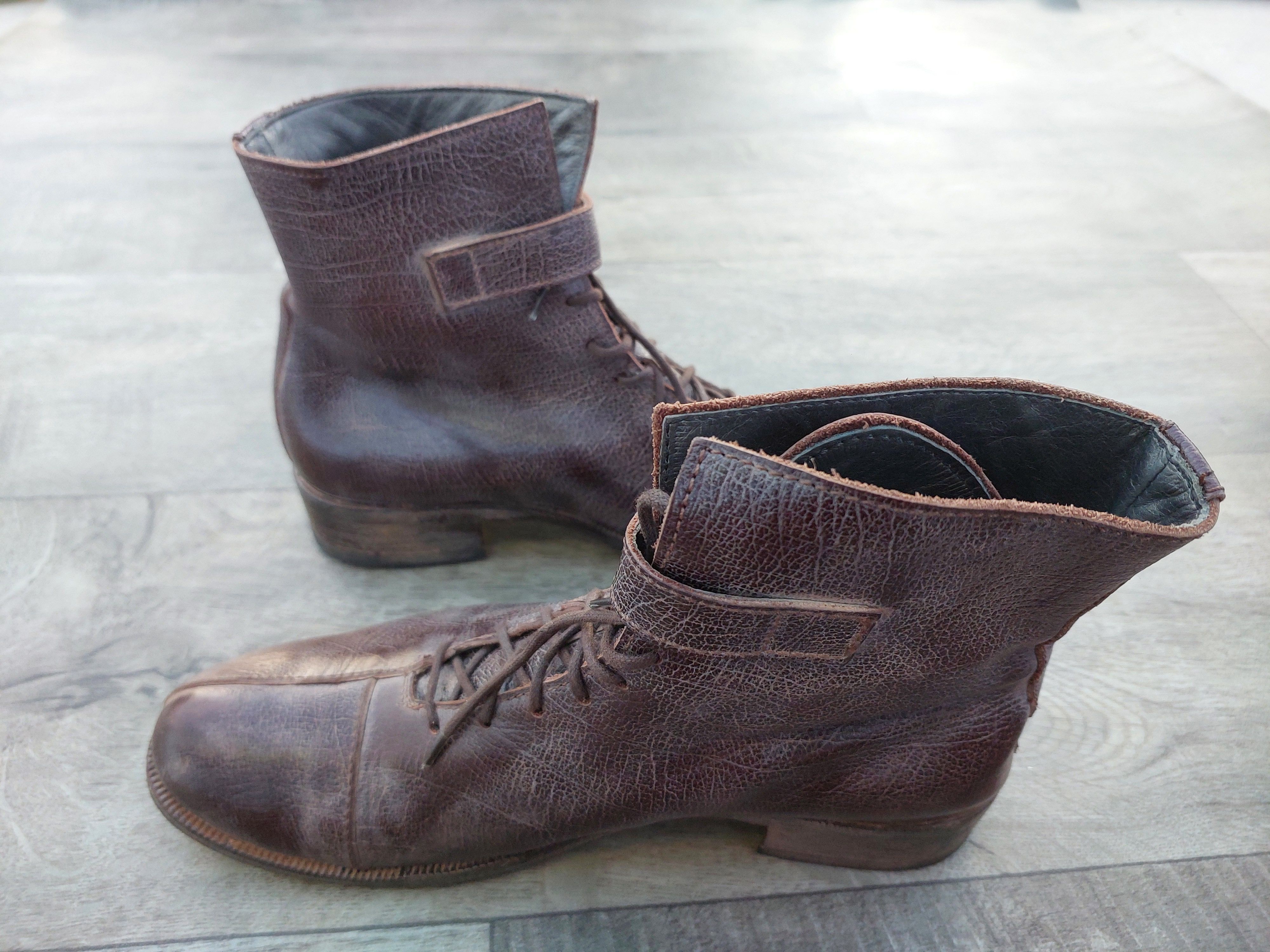 MoMA Avant Garde MOMA Brown Leather Ankle Boots Size US 6 / EU 39 - 4 Thumbnail