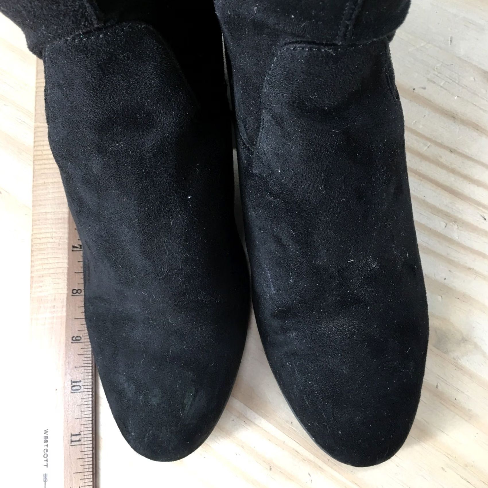 Dolce Vita Dolce Vita Sock Boots Womens 8.5 Tall Over The Knee Black Fabric Side Zip Heels Boot Size US 9 / IT 39 - 7 Thumbnail