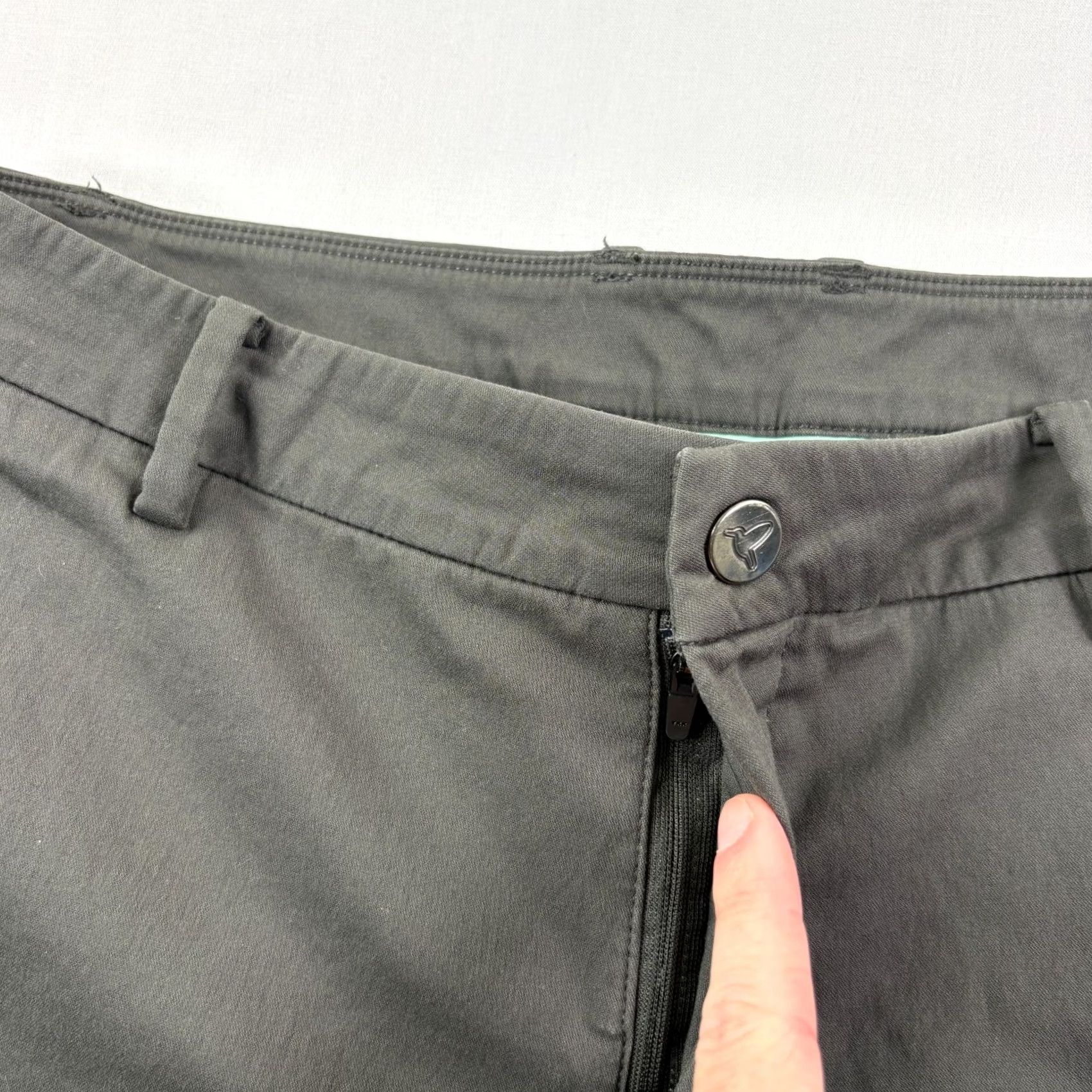 Vintage Bird Dogs Pants Mens 32x28 Gray Tapered Chino Regular Front Zip Logo Accents Casual 90s? Not applicable Size US 32 / EU 48 - 2 Thumbnail