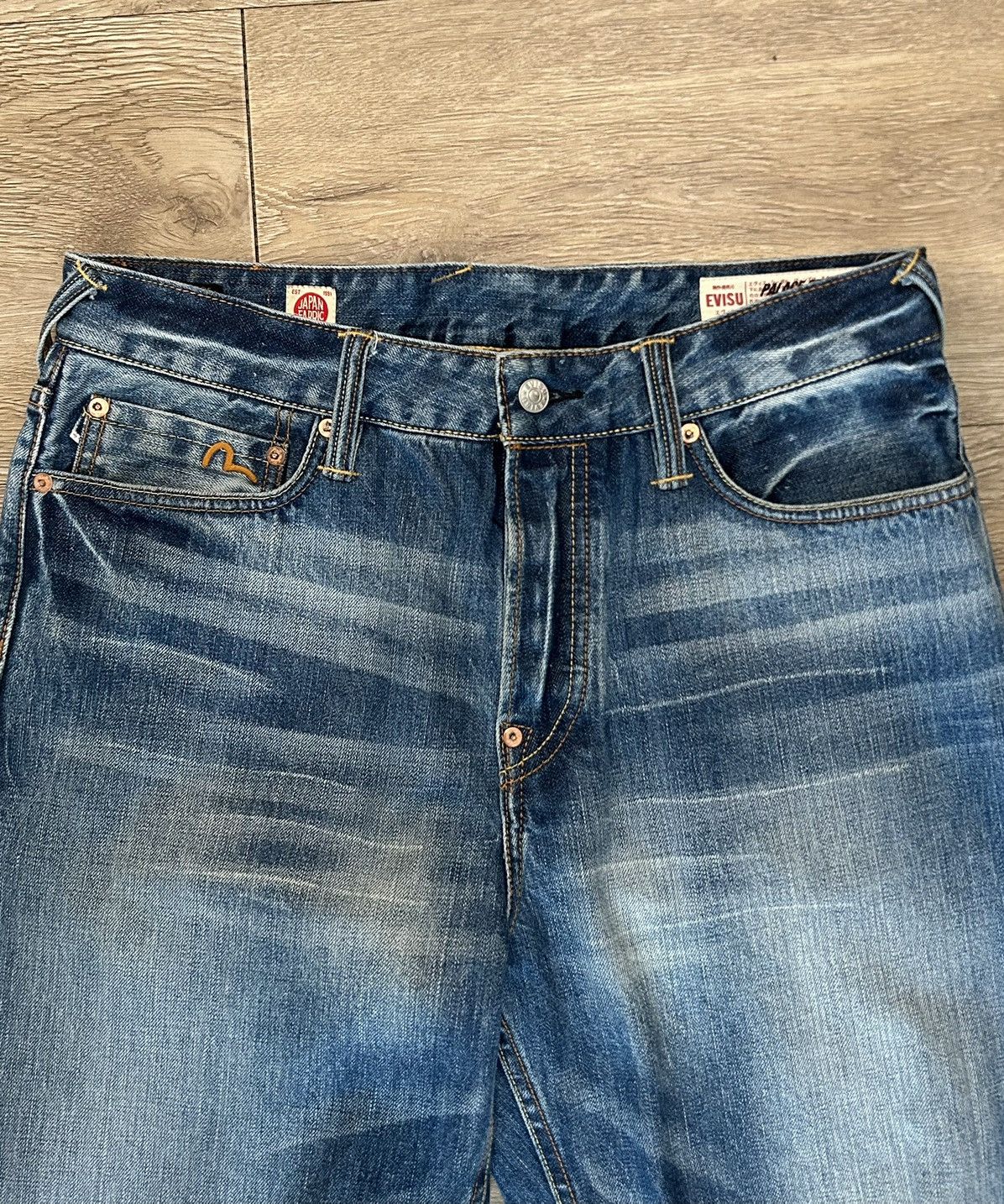 Evisu × Palace Evisu x Palace 2008 Classic Daicock Denim Indigo Size US 32 / EU 48 - 2 Thumbnail