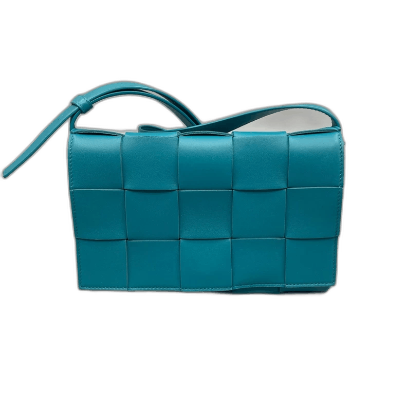 Bottega Veneta Bv Cassette Woven Crossbody Bag in Blue, Women's