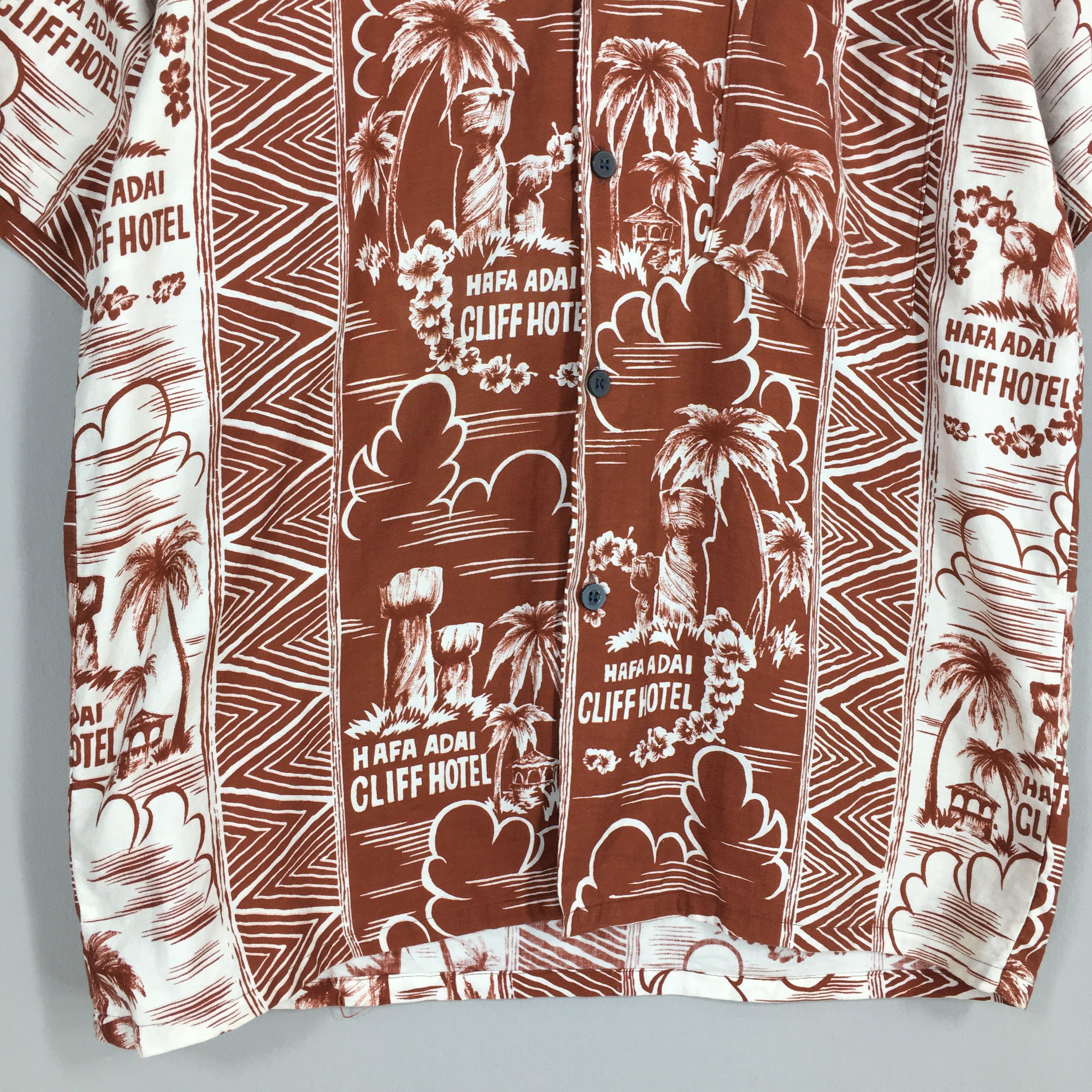 Other Vintage Hawaii Aloha Brown 70s Surf Shirts Medium Size US M / EU 48-50 / 2 - 4 Thumbnail