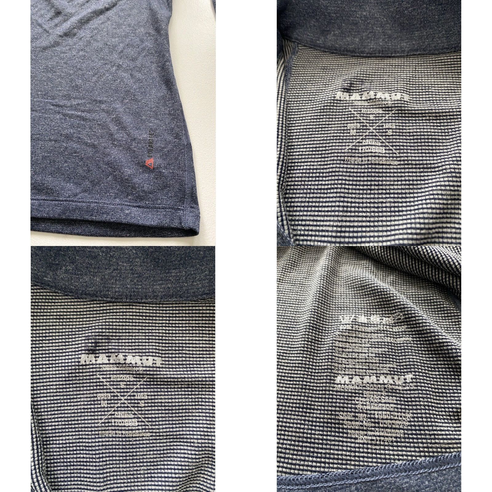 Mammut Mammut Men's T-Shirt Zip Half-Zip Long Sleeve Polartec Mid-layer Activewear Sz S Blue Logo Size US S / EU 44-46 / 1 - 8 Thumbnail