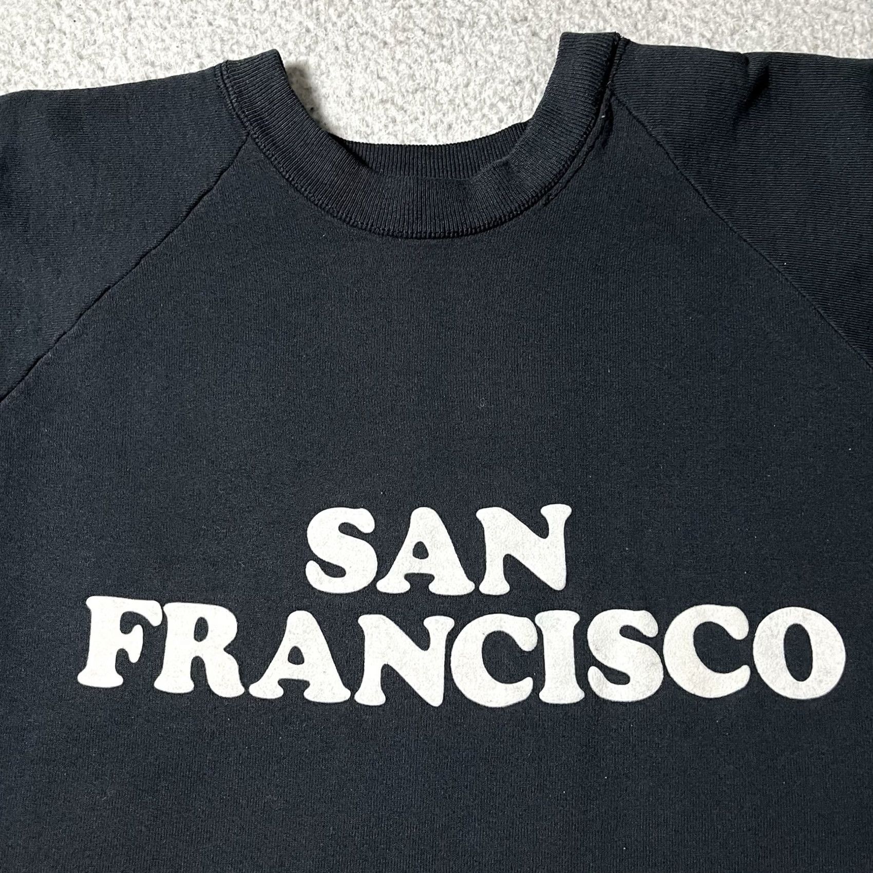 Fruit Of The Loom VINTAGE San Francisco Sweatshirt Mens XL California USA 90s Crewneck Graphic Print Black Size US XL / EU 56 / 4 - 7 Thumbnail