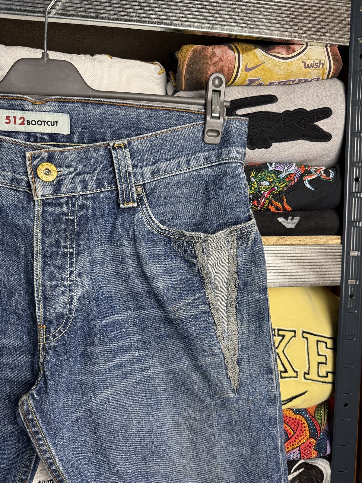 Levi's Levis 512 Jeans Hand Made Shorts Size US 33 - 5 Thumbnail