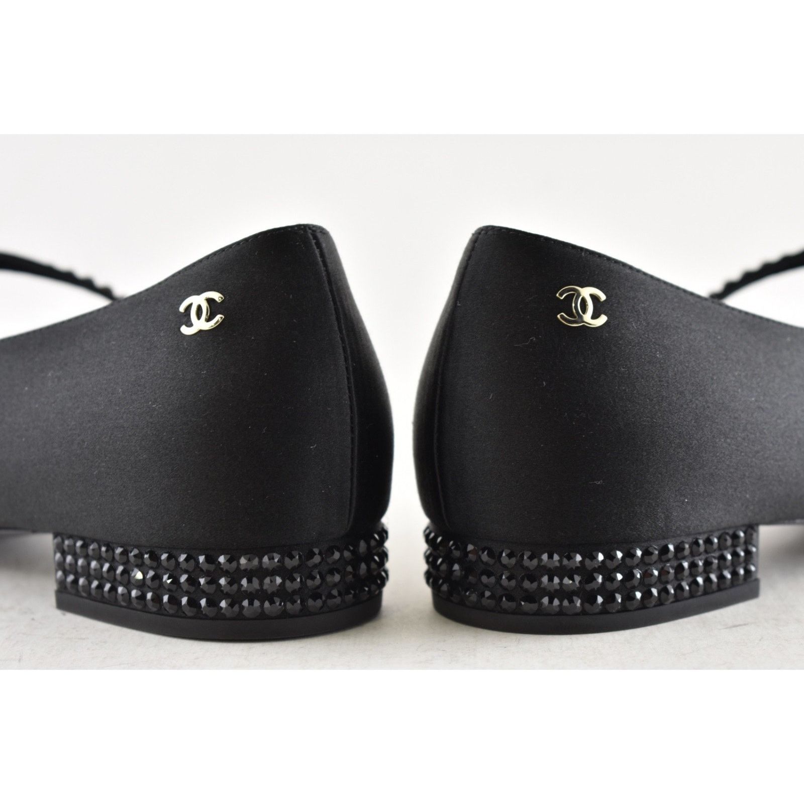 Chanel Chanel 24B Silk Crystal CC Logo Mary Jane Ballet Flat 38.5 Size US 8.5 / IT 38.5 - 20 Thumbnail