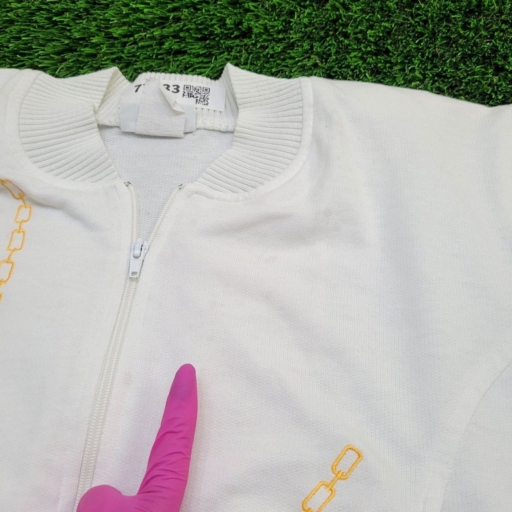 Vintage VINTAGE 80s Tennis Jacket Women Small White Jacket Size S / US 4 / IT 40 - 7 Thumbnail