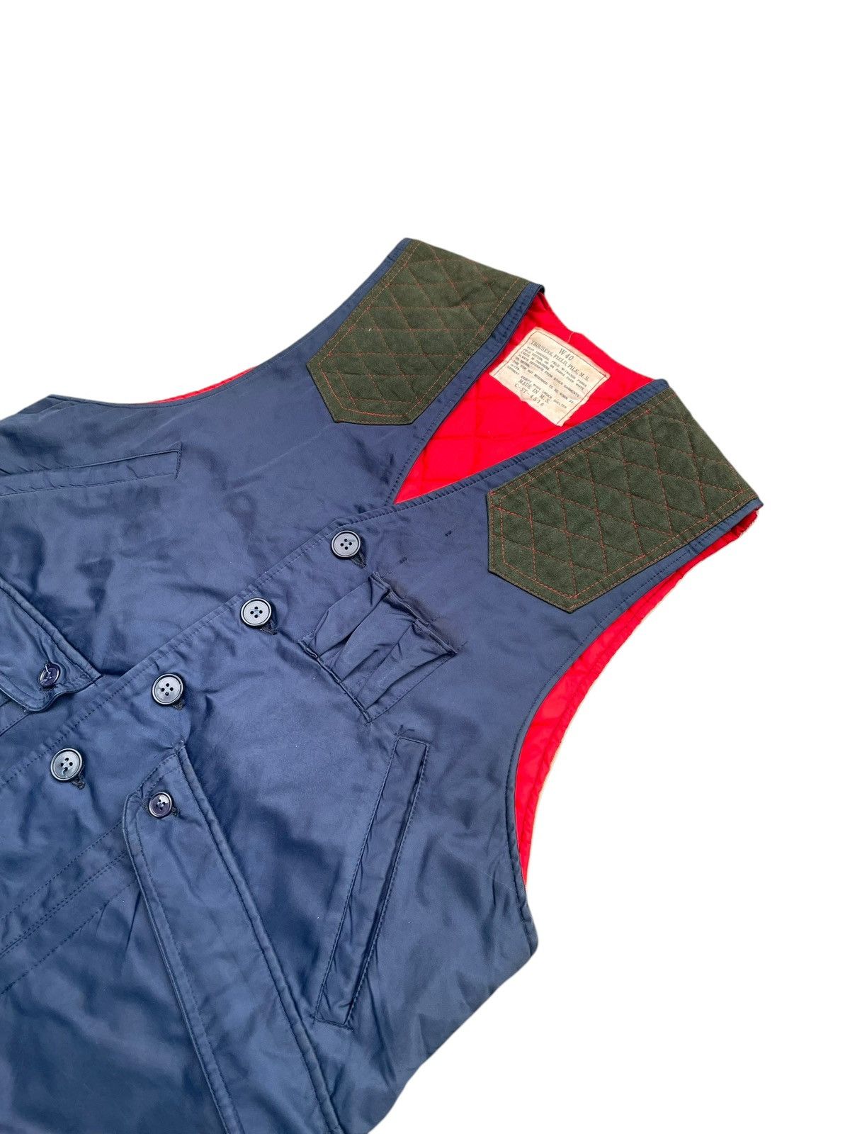 Japanese Brand Vintage W40 Hunting Vest Size US M / EU 48-50 / 2 - 2 Thumbnail