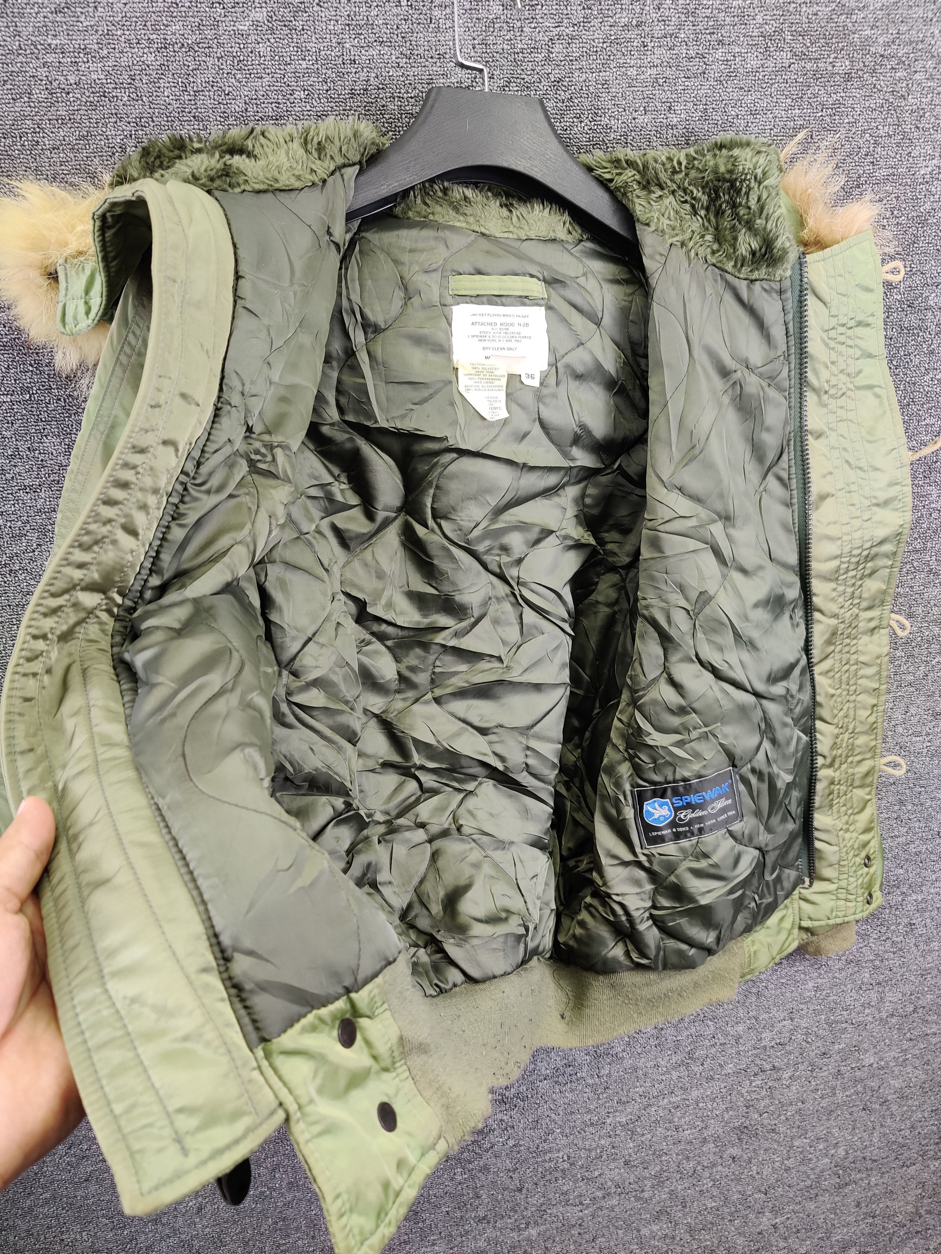 I. Spiewak And Sons Vintage 90's I Spiewak N-2B Faux Due Attached Bomber Hooded Size US M / EU 48-50 / 2 - 7 Thumbnail