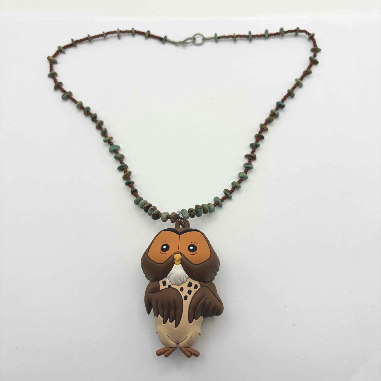 Disney Brown & Green Disney Owl Necklace Size ONE SIZE - 3 Thumbnail