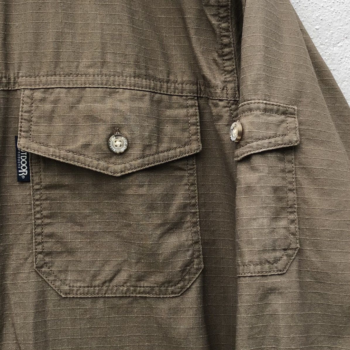 Japanese Brand Outdoor Products Khakis Zipper Jacket Size US L / EU 52-54 / 3 - 3 Thumbnail