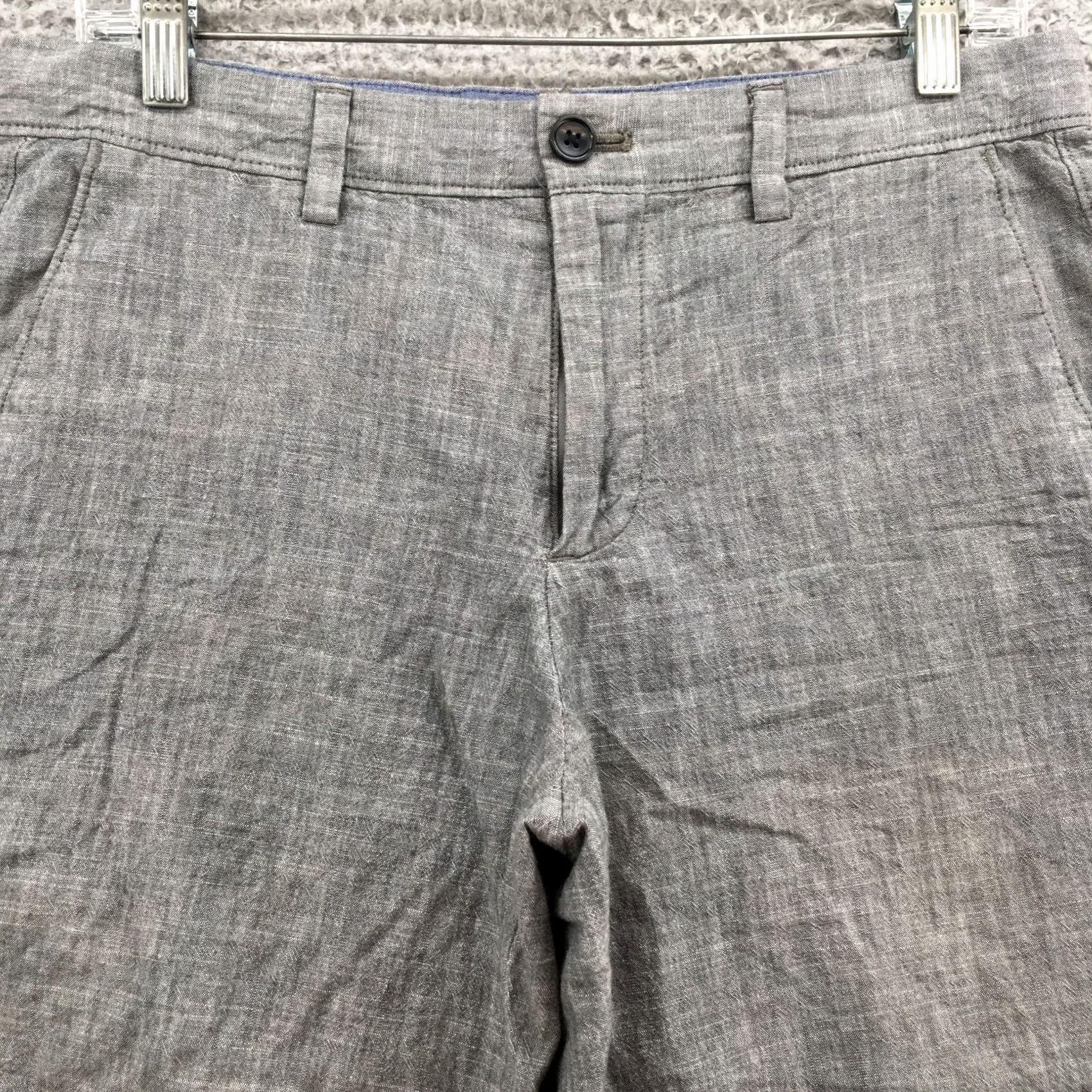 Banana Republic Banana Republic Chino Shorts Mens 30 Gray Cotton Hi-Rise Zip Fly Size US 30 / EU 46 - 2 Thumbnail