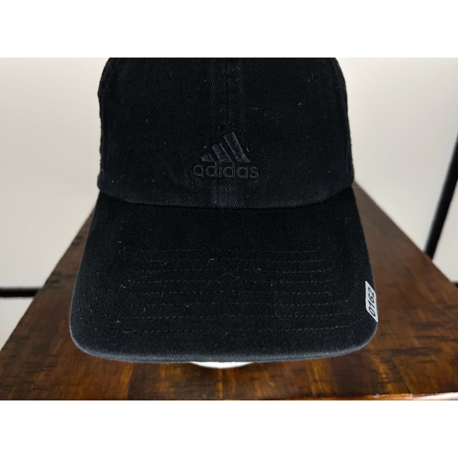 Adidas Adidas Hat Cap Strap Back Adult One Size Black Logo 100% Cotton Aeroready Twill Size ONE SIZE - 3 Thumbnail