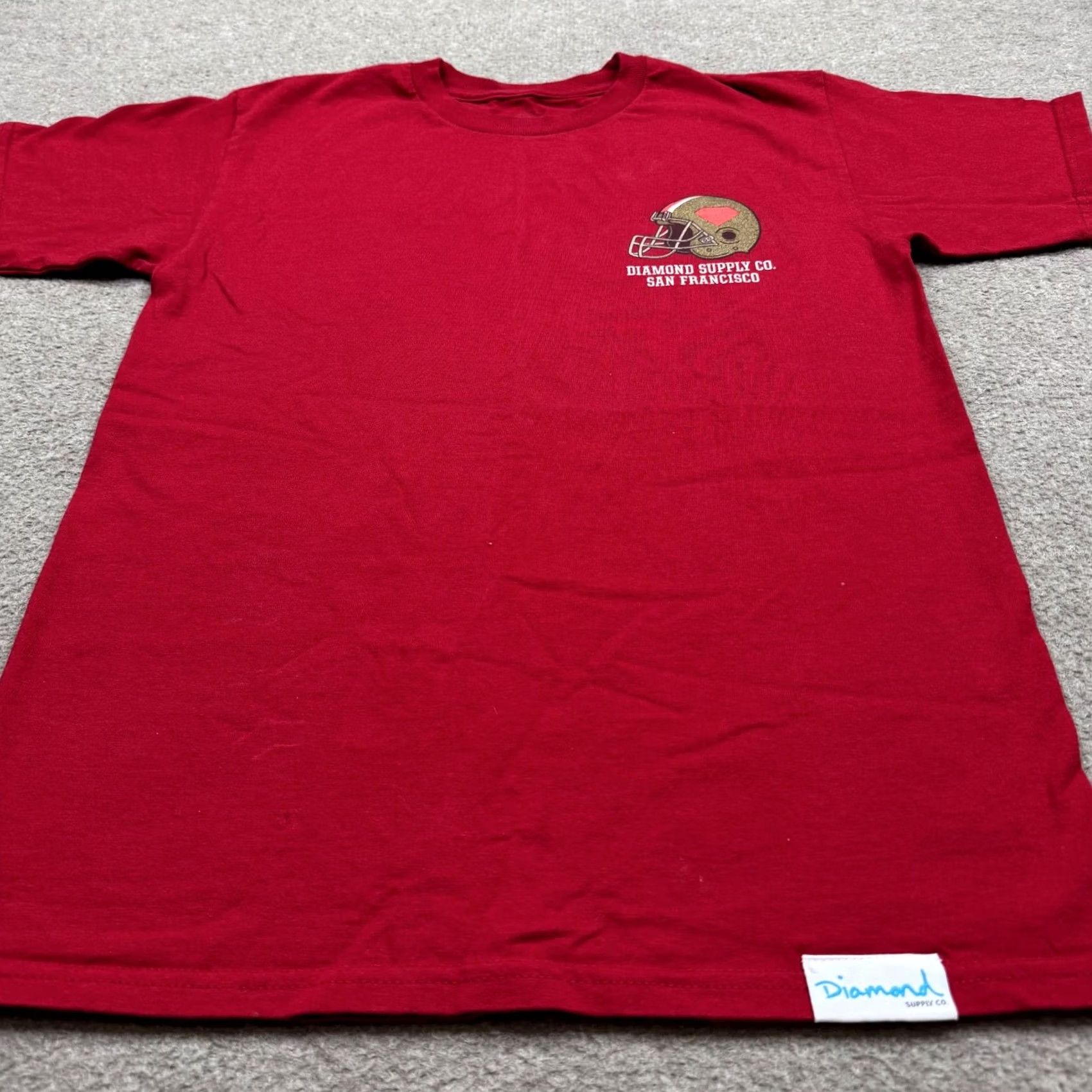 Diamond Supply Co. Diamond Supply Shirt Adult Small Red Short Sleeve Football Skateboarding Mens Size US S / EU 44-46 / 1 - 4 Thumbnail