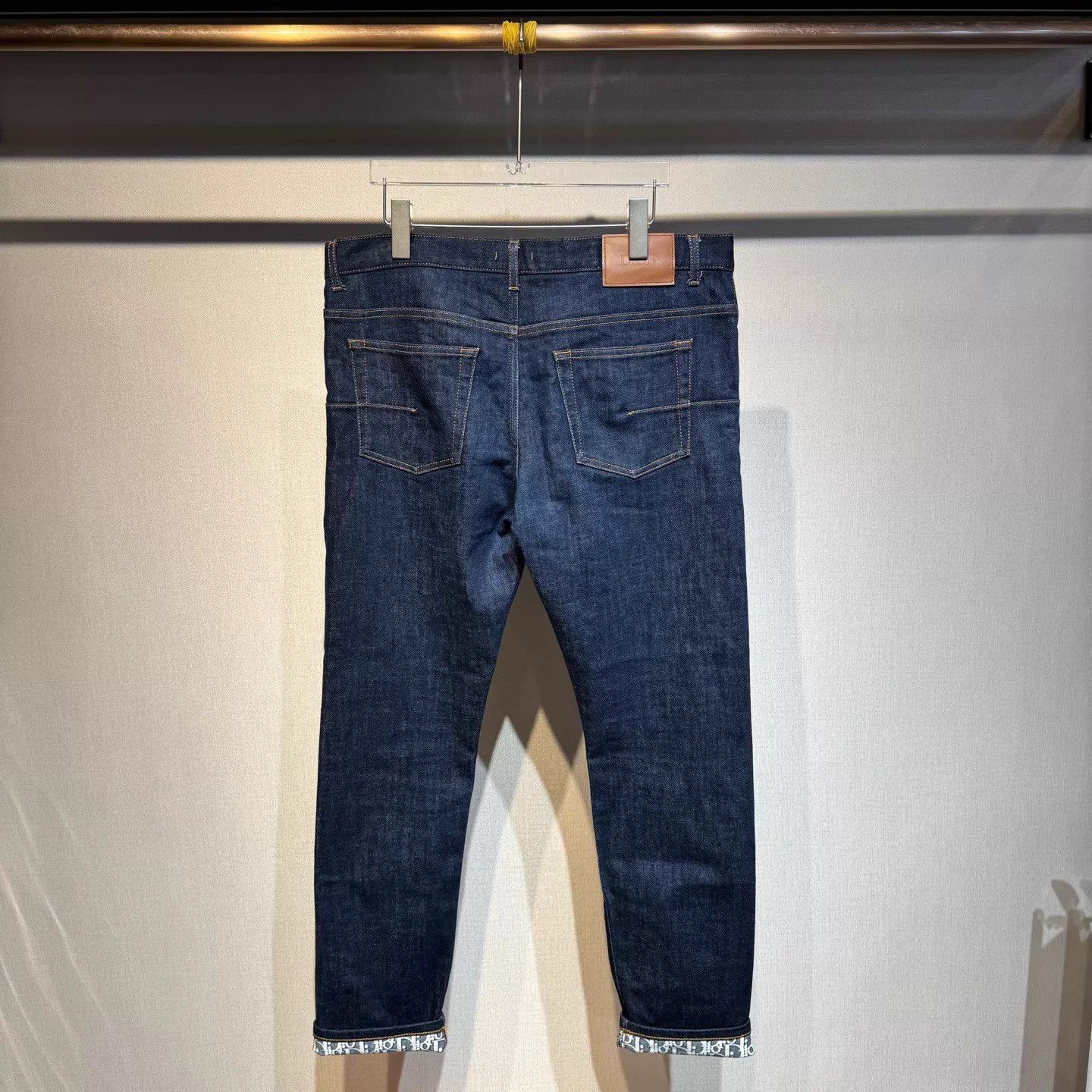 Dior Dior Washed Blue Jeans Monogram Lining 33 New Size US 33 - 2 Thumbnail