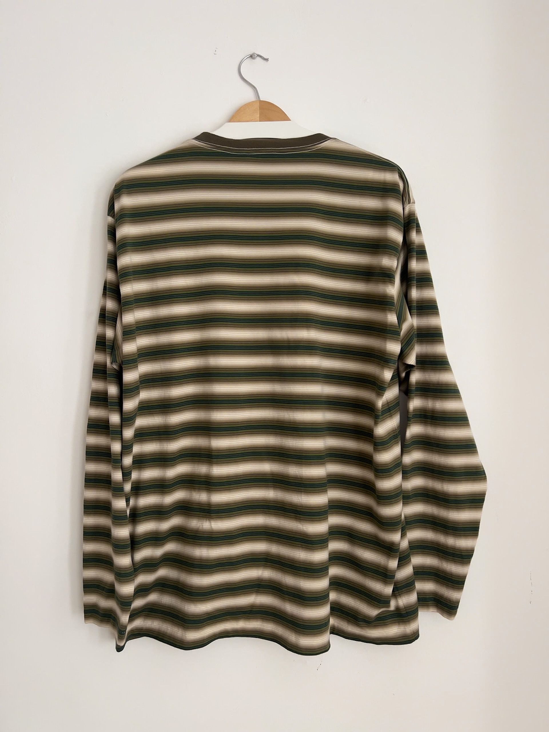 Auralee Auralee Gradient Stripe Jersey L/S Tee - Fade Brown Stripe Size US L / EU 52-54 / 3 - 2 Thumbnail
