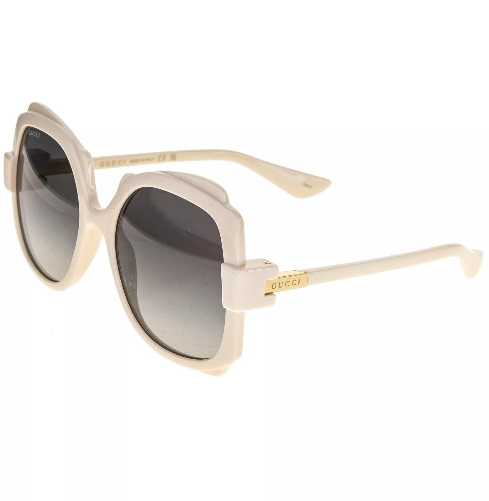 Gucci GUCCI Ivory Grey 1431 Oversized Retro Gg1431S Sunglasses 004 Size ONE SIZE - 8 Thumbnail