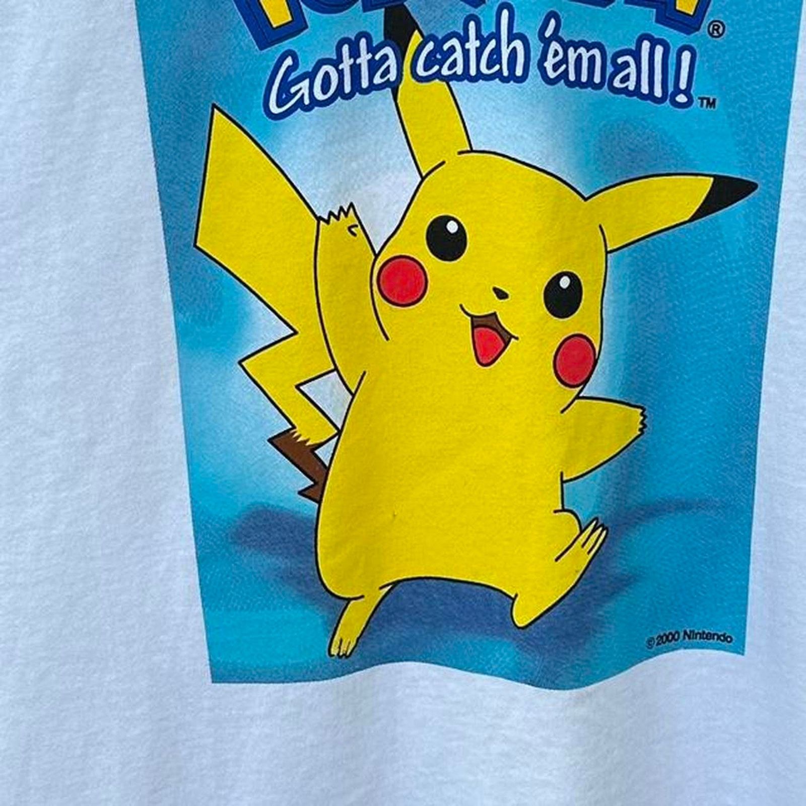 Pokemon Super rare vintage pokemon big pikachu graphic promo shirt Size US L / EU 52-54 / 3 - 5 Thumbnail