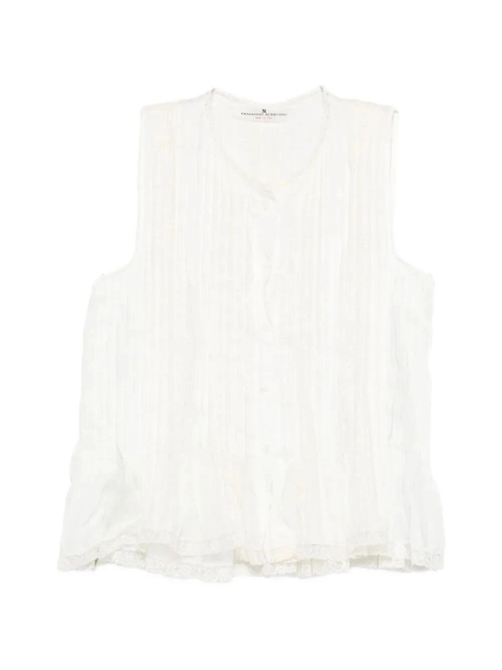 Ermanno Scervino Top With Embroidery Size M / US 6-8 / IT 42-44 - 1 Thumbnail