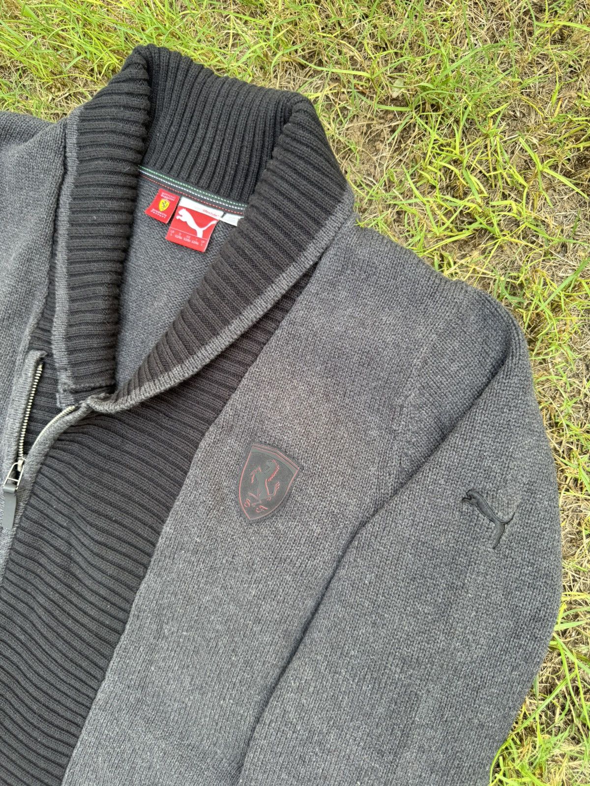 Ferrari Scuderia Ferrari X Puma cotton knit faded black jacket Size US L / EU 52-54 / 3 - 5 Thumbnail