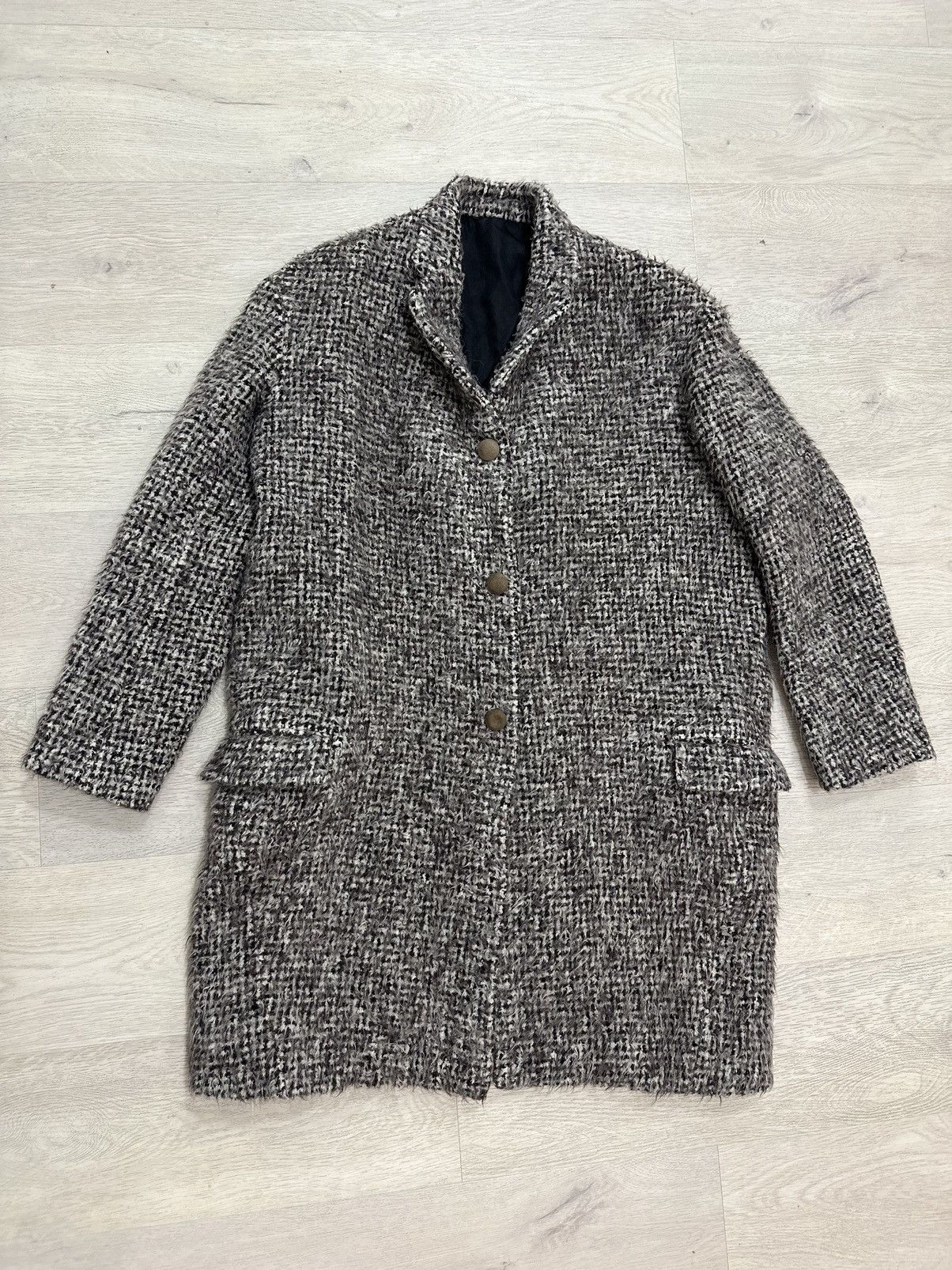 image of Celine Vintage Coat in Grey, Women's (Size XS)