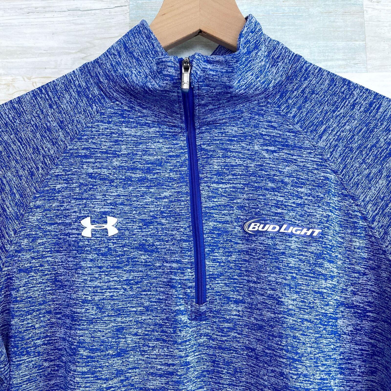 Under Armour Bud Light Under Armour Loose 1/4 Zip Pullover Blue Womens M Size M / US 6-8 / IT 42-44 - 2 Thumbnail