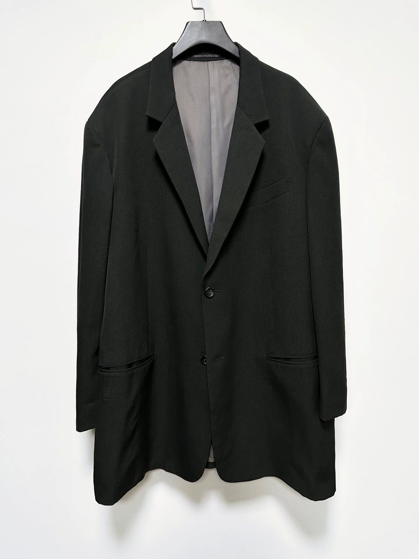 Yohji Yamamoto Green Lightweight Blazer - Size S Size US S / EU 44-46 / 1 - 1 Thumbnail