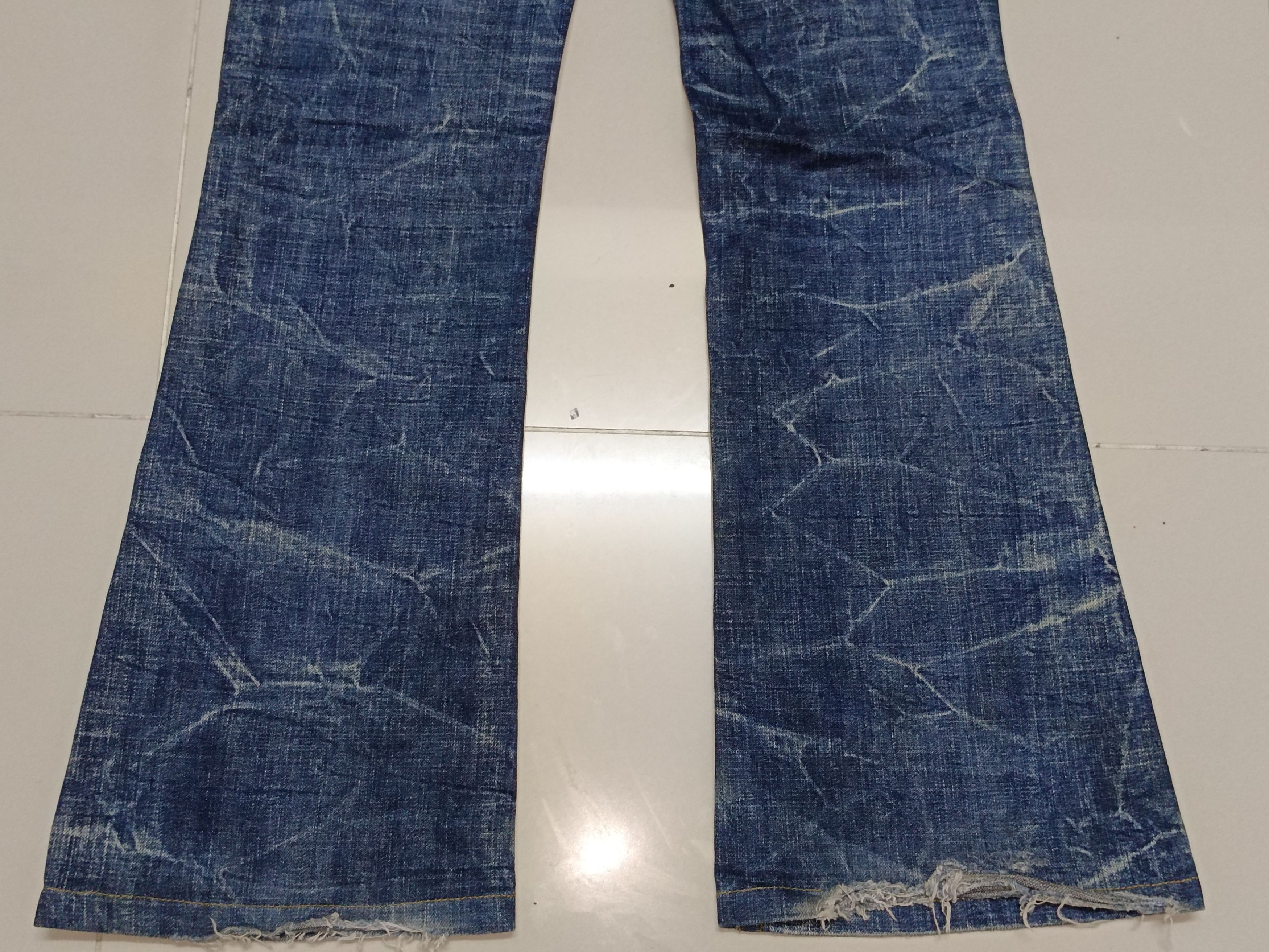 If Six Was Nine Japanese 2Yk Flare Distressed Jeans Size US 30 / EU 46 - 10 Thumbnail