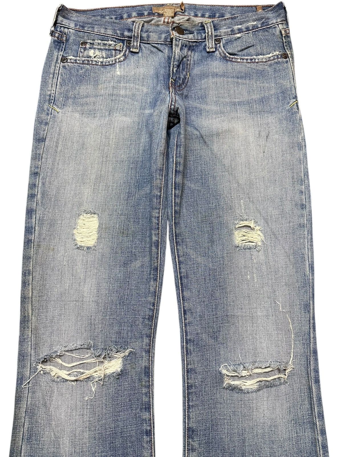 Abercrombie & Fitch Vintage Abercrombie&Fitch Flare Grunge Distressed Denim Size US 29 - 2 Thumbnail