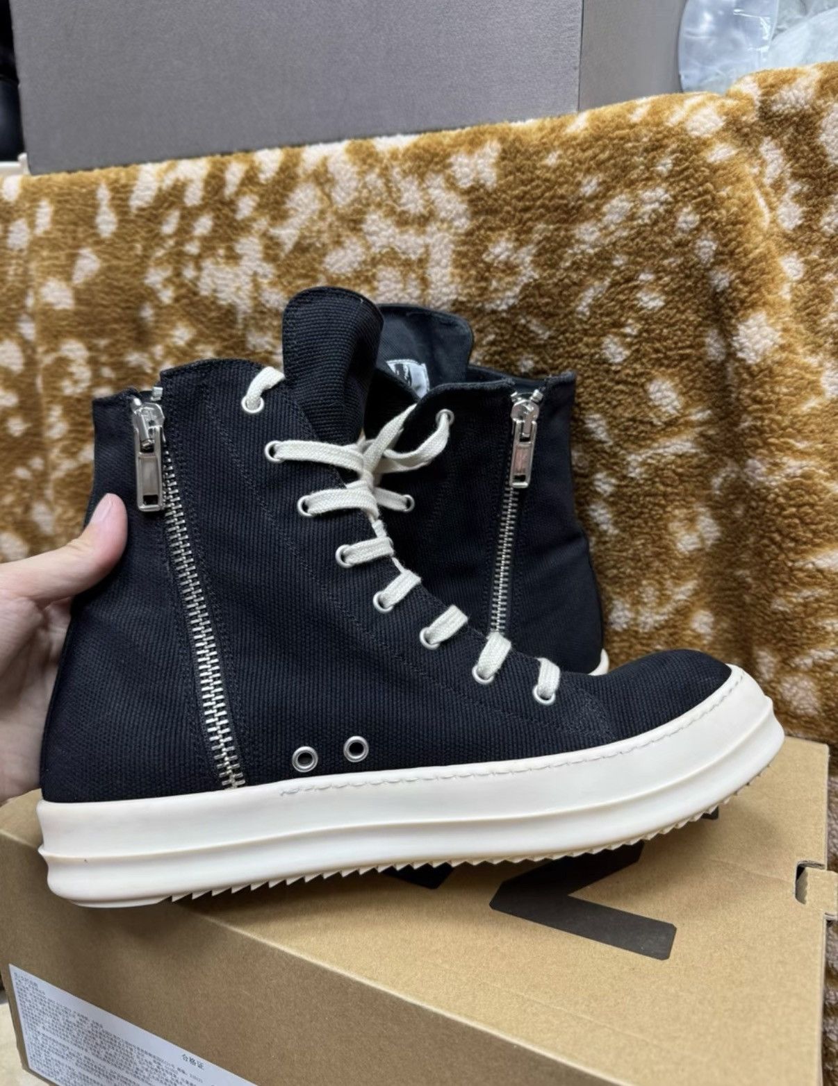 Rick Owens Rick Owens DRKSHDW High Top Sneakers K37 Size US 8 / EU 41 - 1 Thumbnail