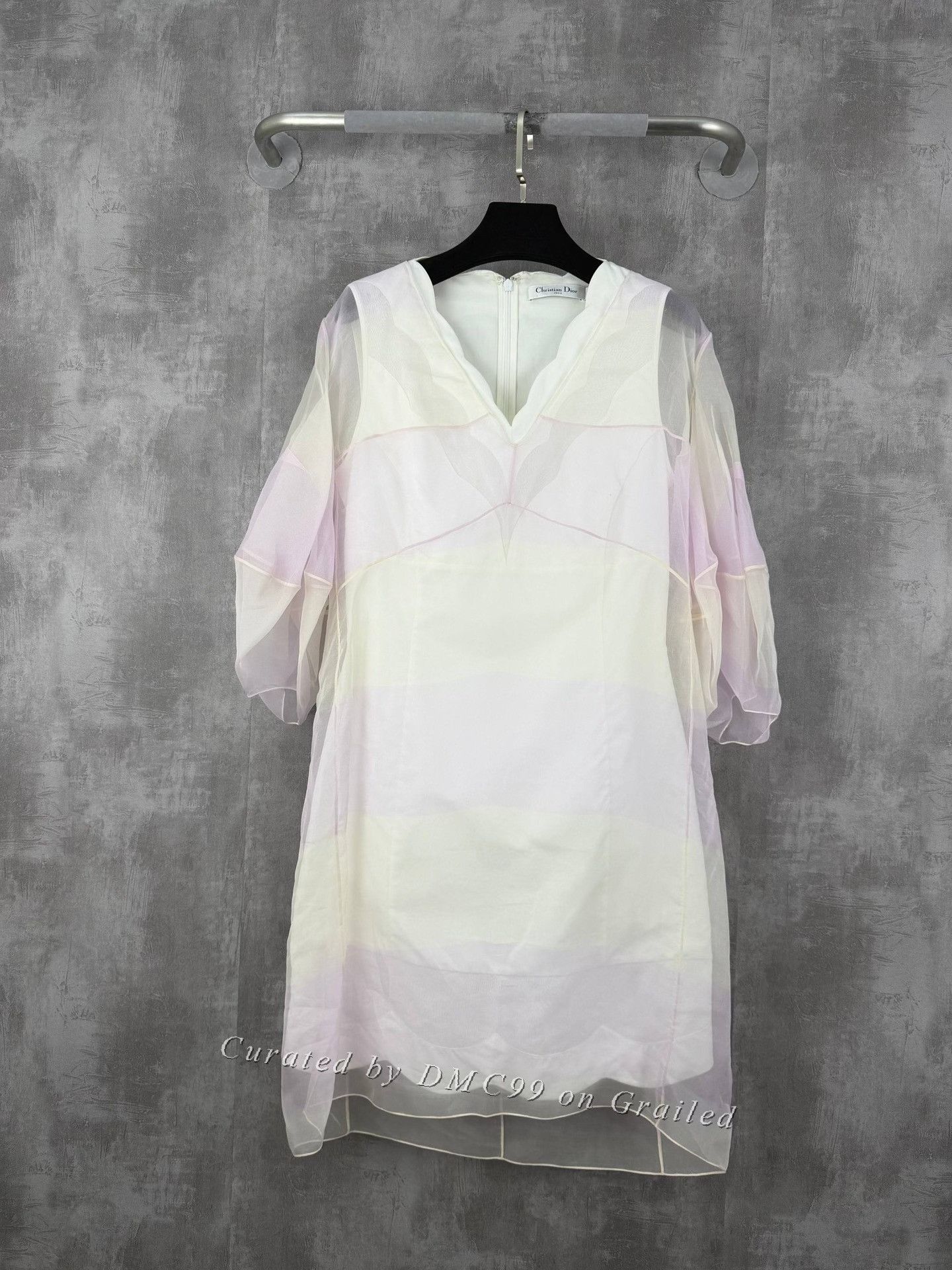 Dior Dior Colorblock Silk Tulle Dress Two-Piece Size S / US 4 / IT 40 - 1 Thumbnail