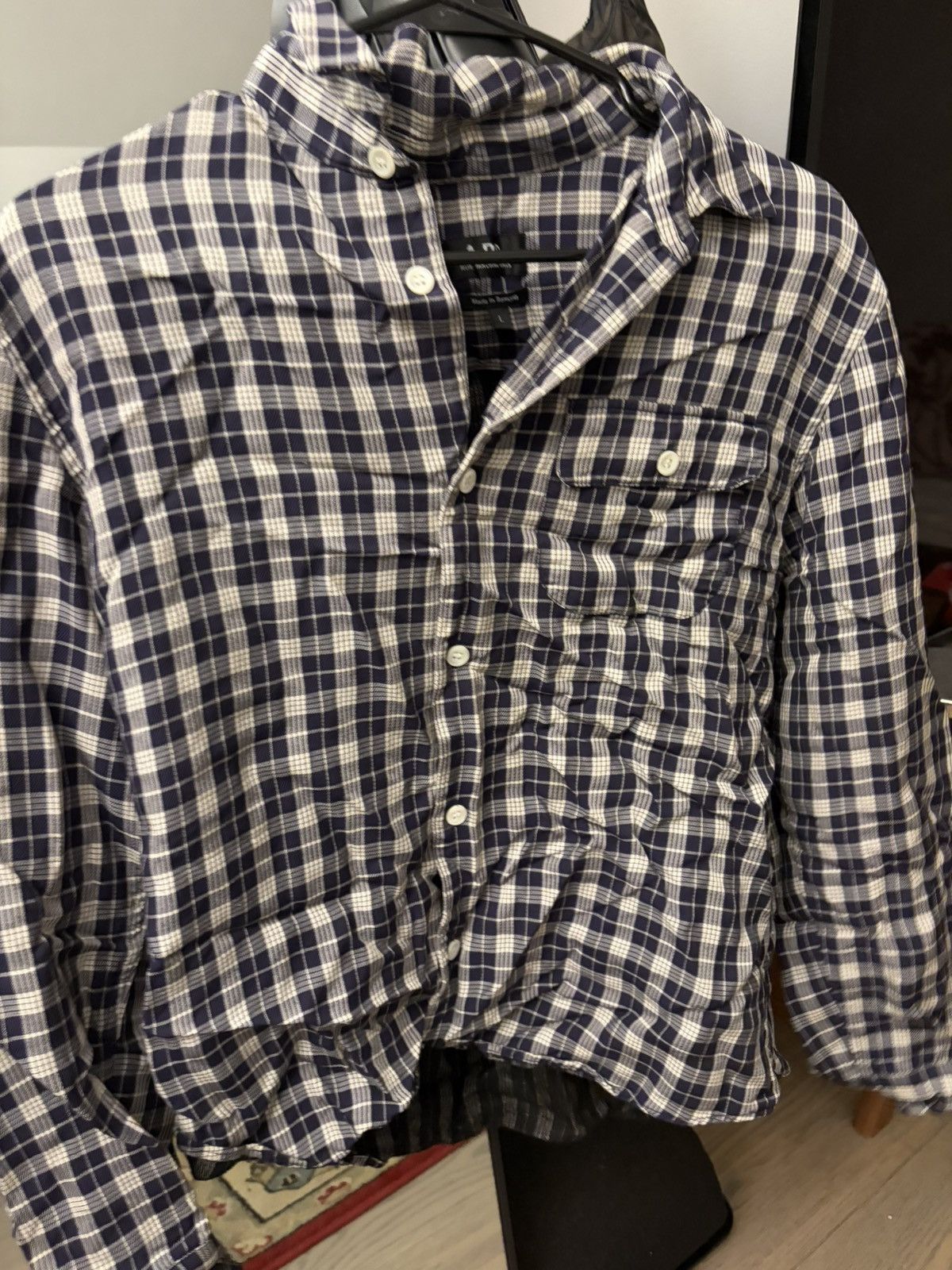 A.P.C. Checkered APC slim fit button up Size US L / EU 52-54 / 3 - 3 Thumbnail