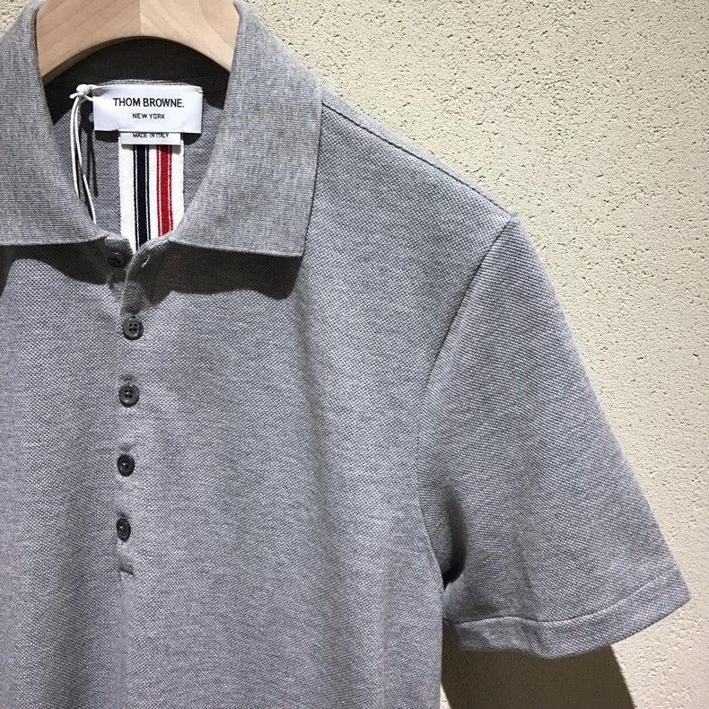 Thom Browne Thom Browne Turned-up polo shirt Size US M / EU 48-50 / 2 - 3 Thumbnail