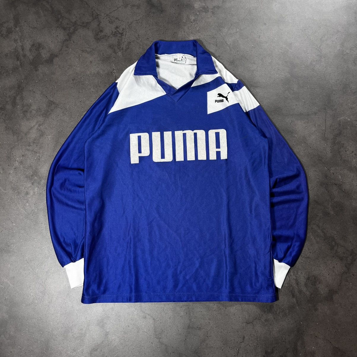 Puma Vintage 90s Puma Template Longsleeve Jersey Tee Blokecore Size US L / EU 52-54 / 3 - 1 Thumbnail