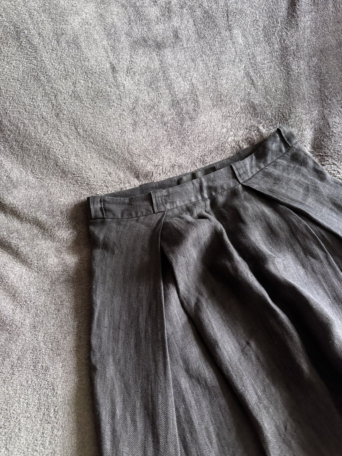 Haider Ackermann HAIDER Ackerman Rare 100% linen asimetrics pants Size US 36 / EU 52 - 2 Thumbnail