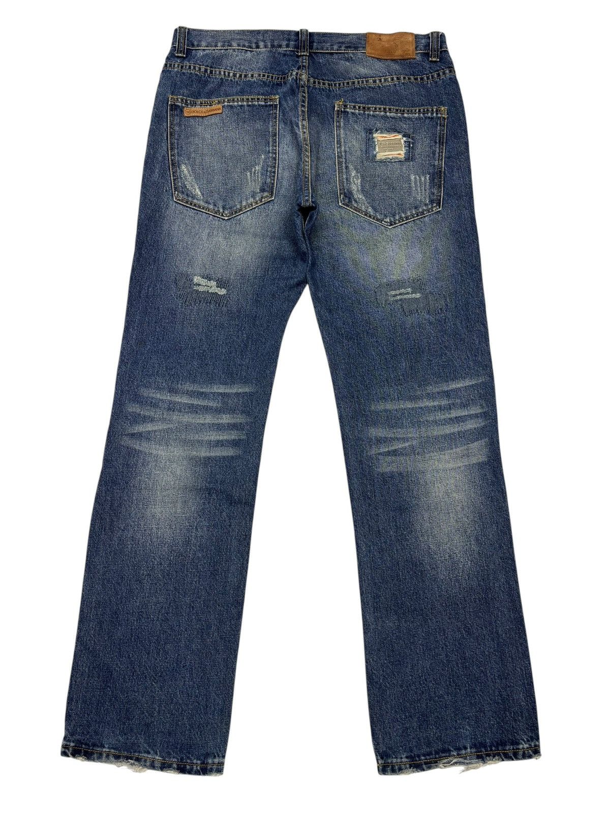 Dolce & Gabbana Dolce & Gabbana 🇮🇹 Distressed ZigZag Denim Jeans Rare Size US 36 / EU 52 - 8 Thumbnail
