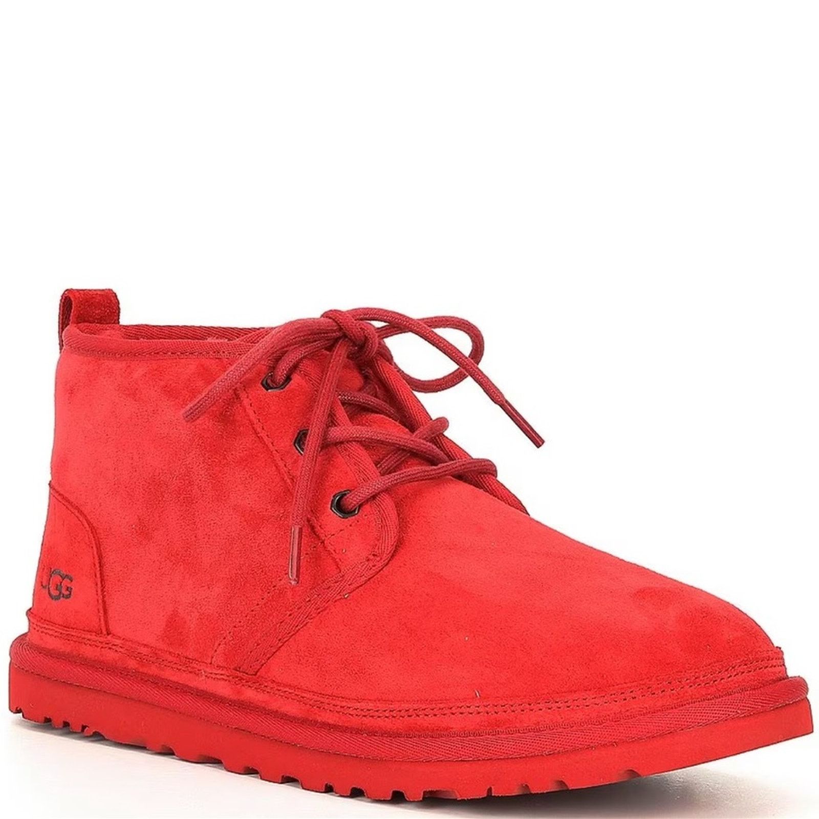 Ugg NEW UGG Suede Fur Neumal Boot Lace Ankle Booties Samba Red Size US 10 / IT 40 - 12 Thumbnail