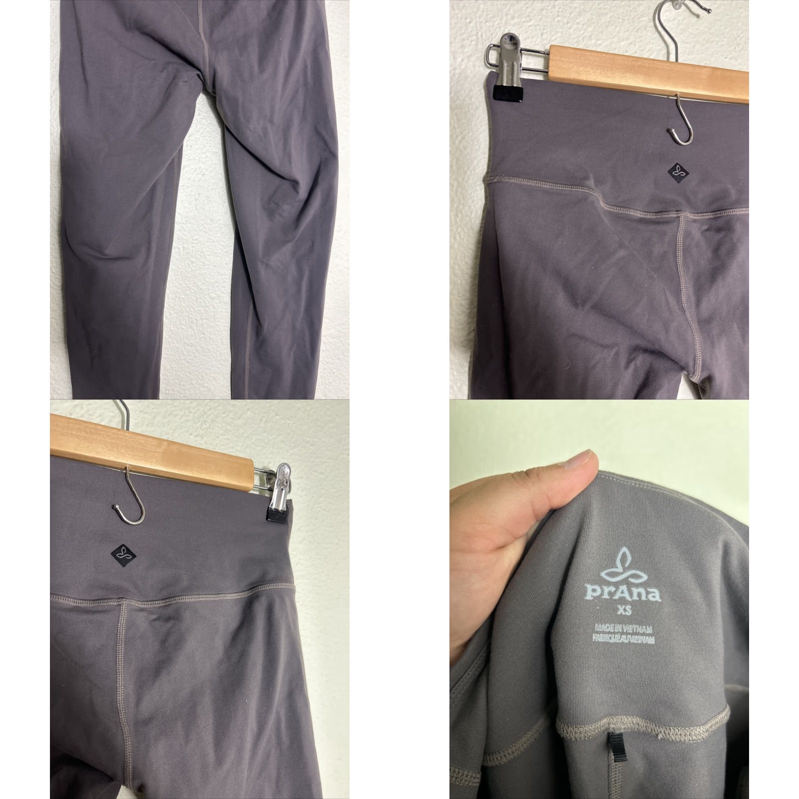 Prana prAna Leggings Capri XS Women Gray Athletic Activewear 24X26 Size 26" / US 2 / IT 38 - 8 Thumbnail