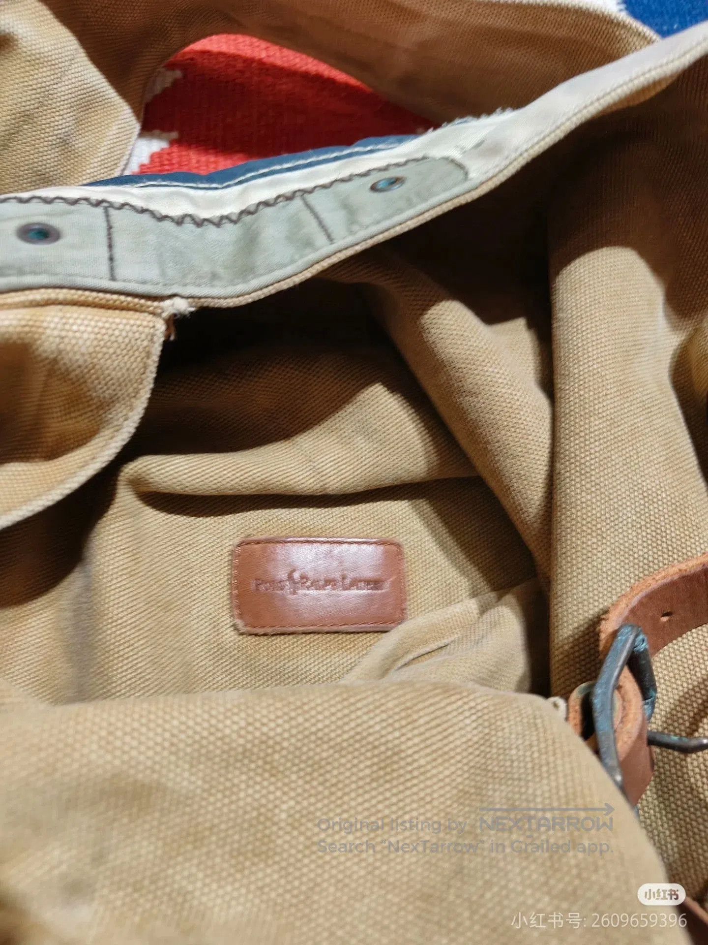 RRL Ralph Lauren Ralph Lauren Vintage American Flag Backpack. Size ONE SIZE - 4 Thumbnail