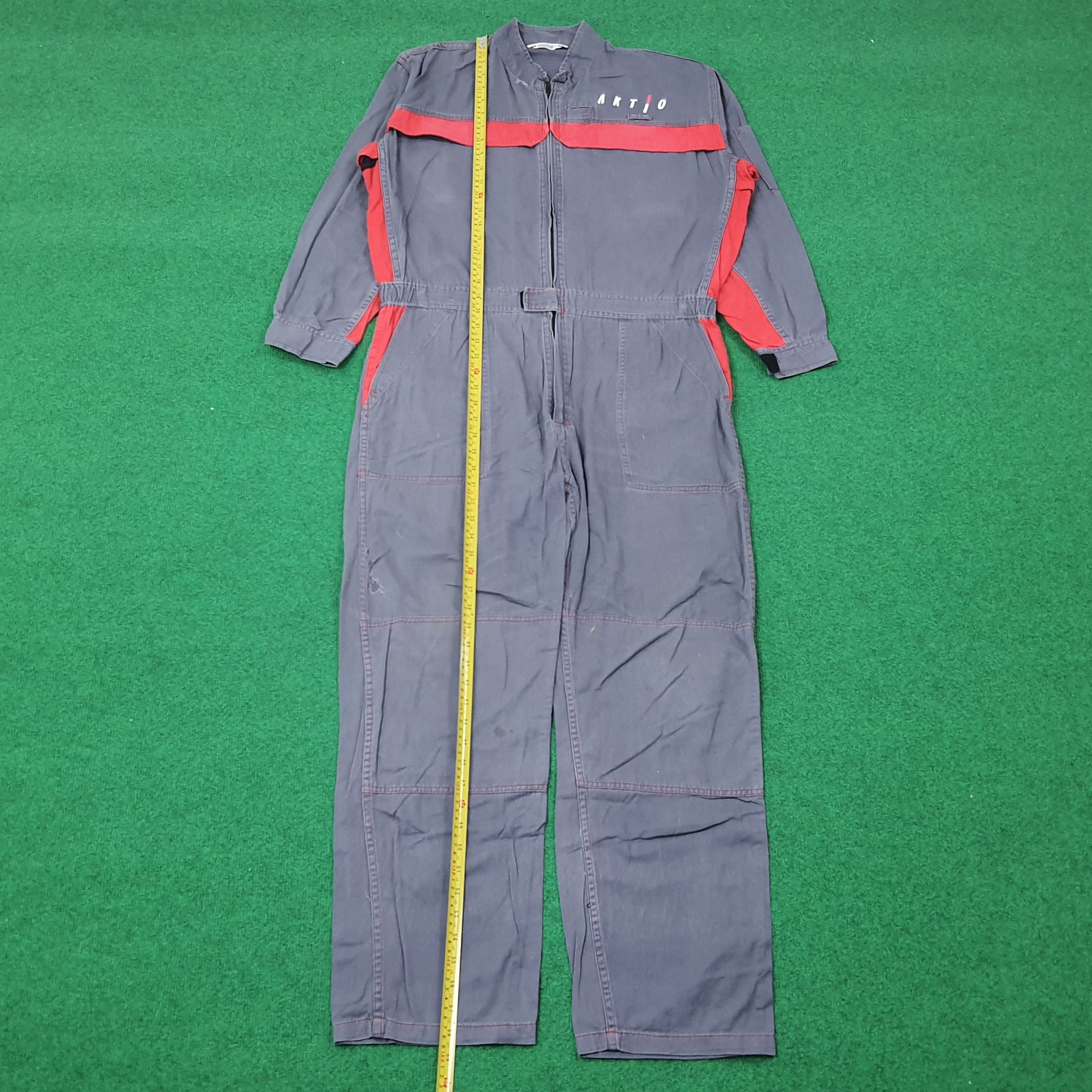 Japanese Brand × Vintage Vintage AKTIO Japanese Workwear Brand Coverall C215N4 Size US M / EU 48-50 / 2 - 4 Thumbnail