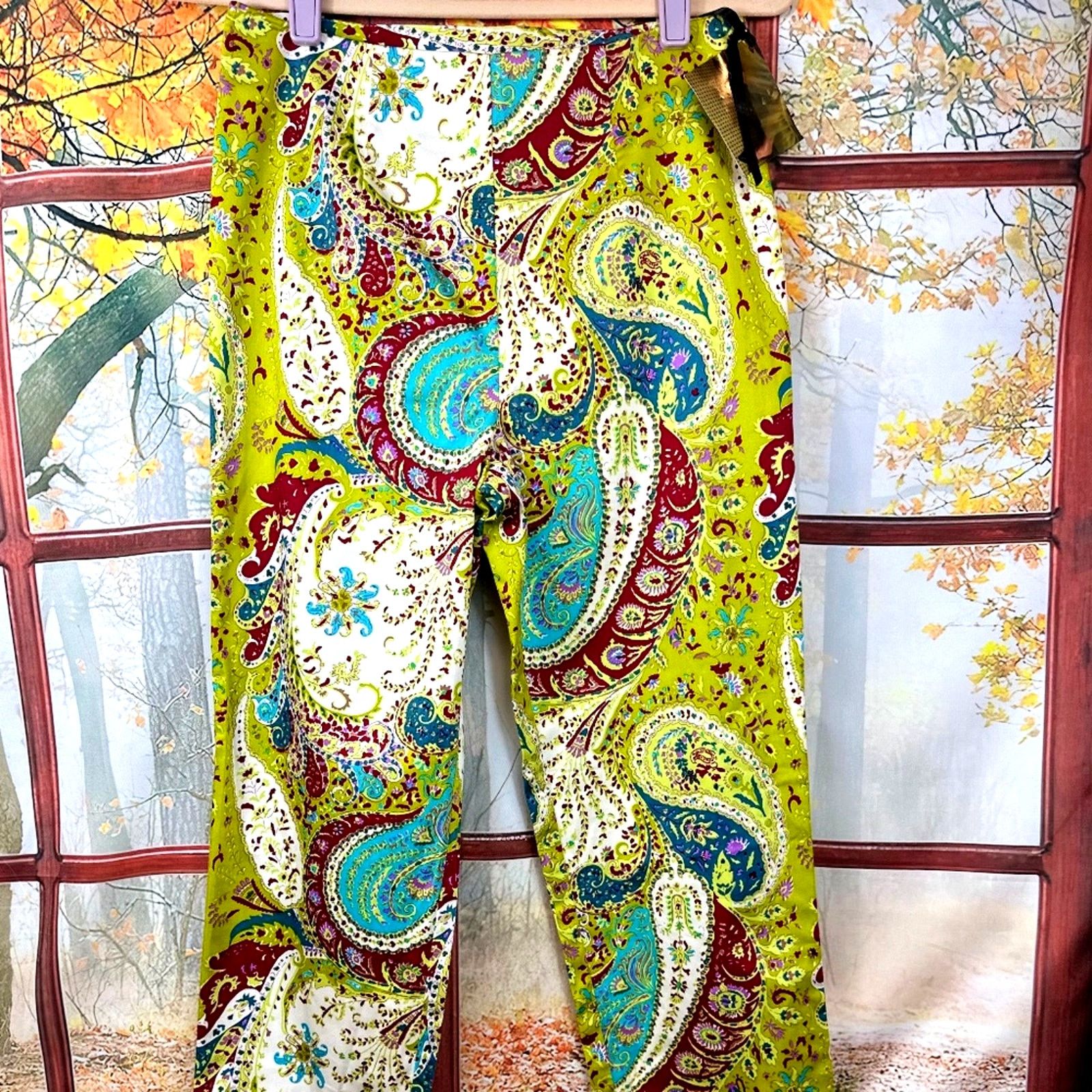 Other Sally Bridge Audrey Dress Pants - Paisley - size M Size 29" - 3 Thumbnail