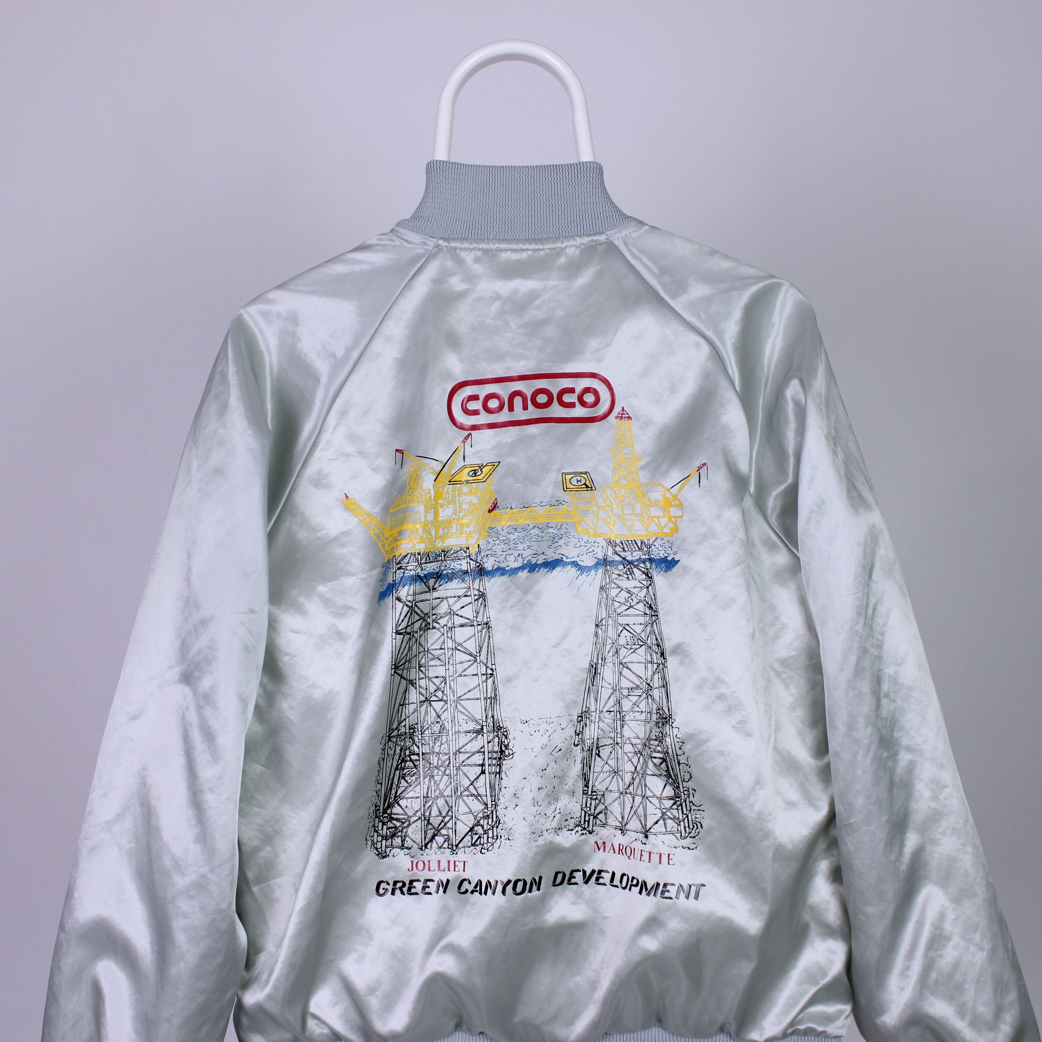 Vintage Conoco light jacket made in USA jacket rarity 80 90s Size US M / EU 48-50 / 2 - 2 Thumbnail